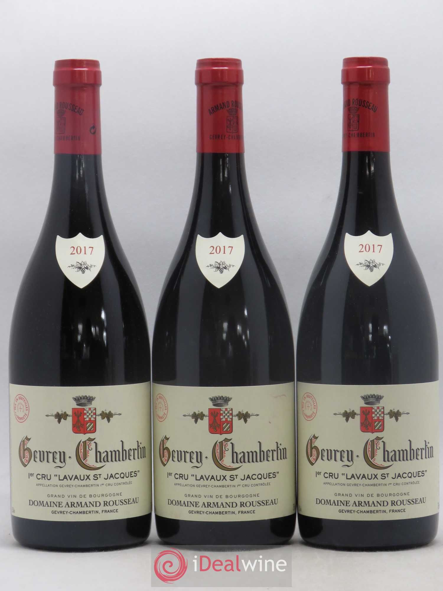 Gevrey-Chambertin 1er Cru Lavaux Saint Jacques Armand Rousseau (Domaine) 2017 - Lot de 3 bouteilles - 0