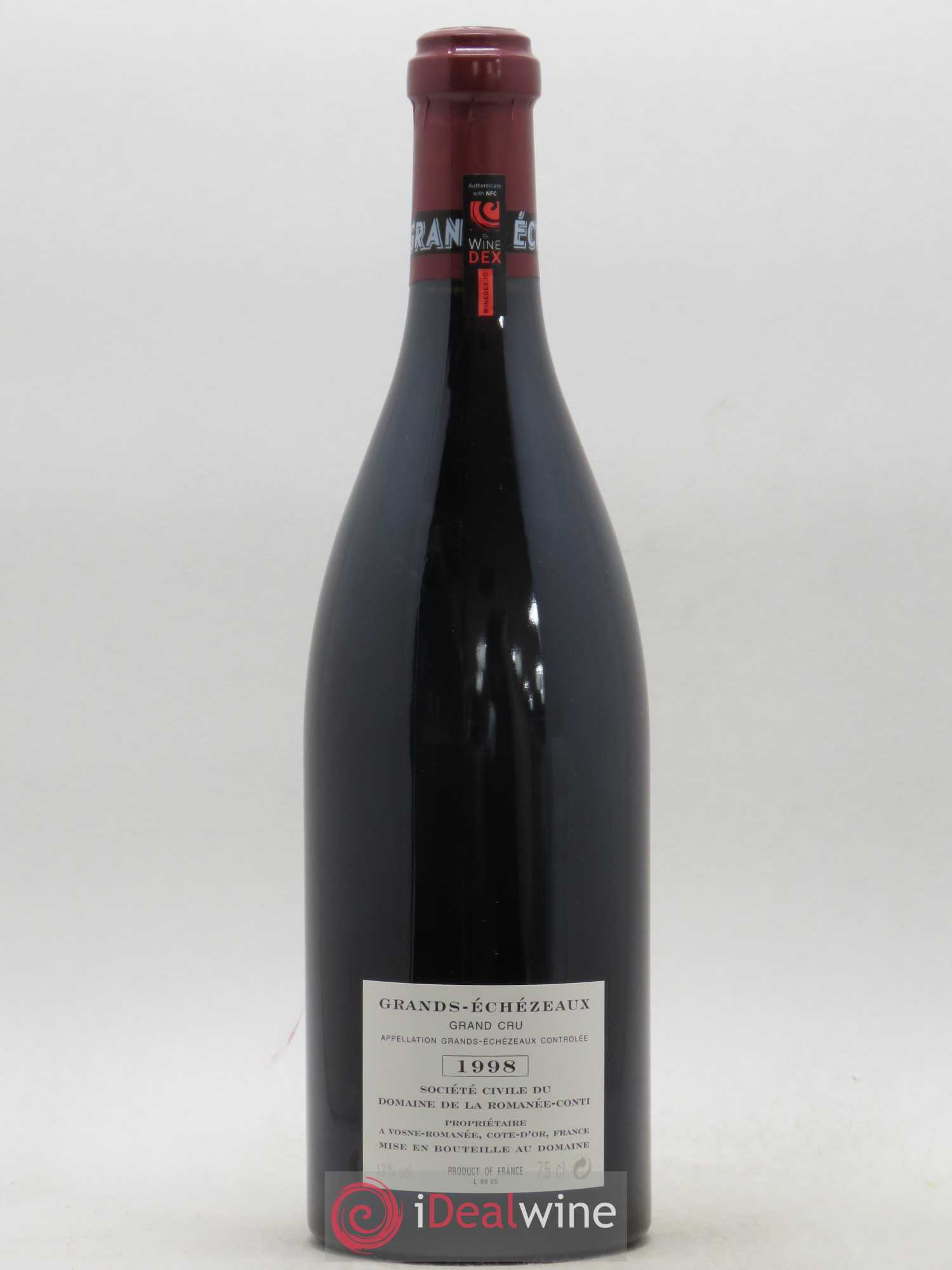 Grands-Echezeaux Grand Cru Domaine de la Romanée-Conti 1998 - Lot de 1 bouteille - 1