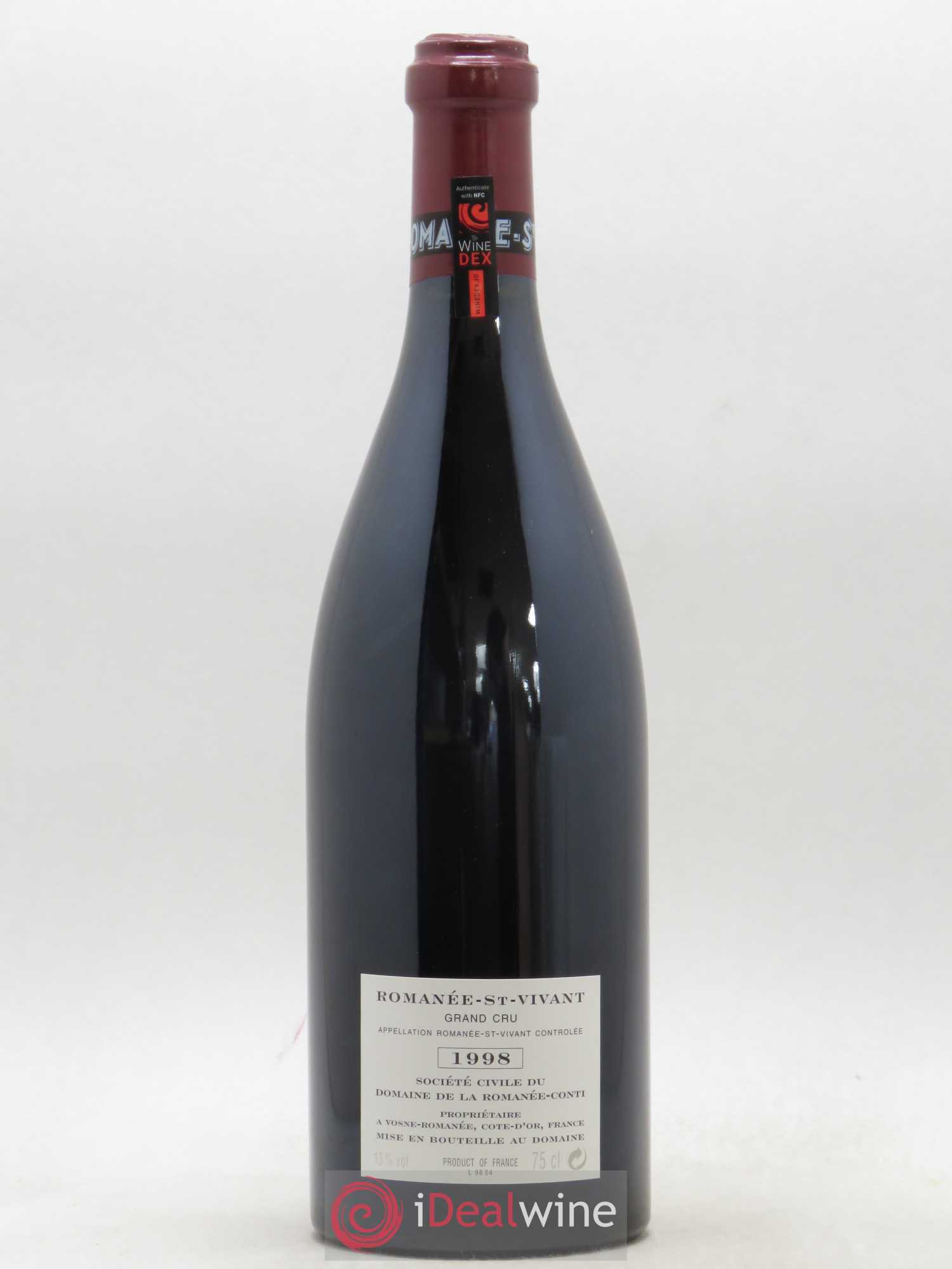 Romanée-Saint-Vivant Grand Cru Domaine de la Romanée-Conti 1998 - Lot de 1 bouteille - 1