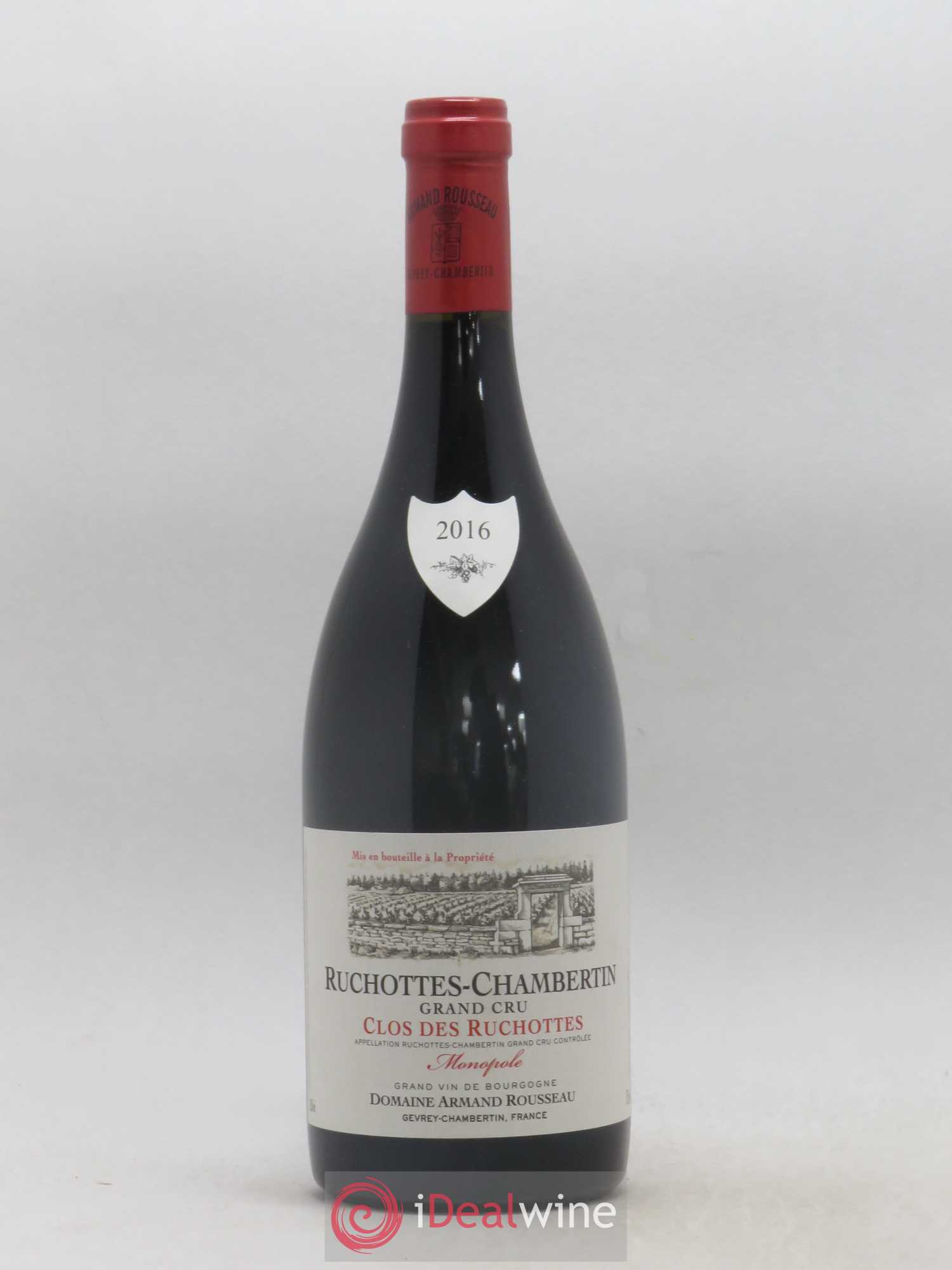 Ruchottes-Chambertin Grand Cru Clos des Ruchottes Armand Rousseau (Domaine) 2016 - Lot of 1 bottle - 0