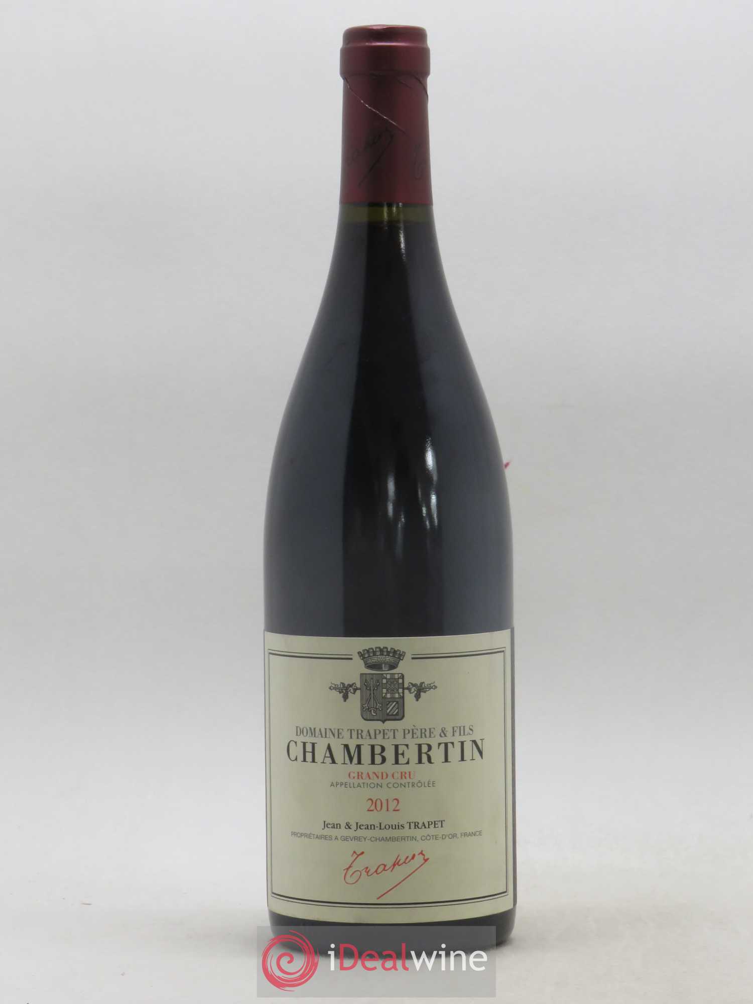 Chambertin Grand Cru Domaine Trapet 2012 - Lot de 1 bouteille - 0