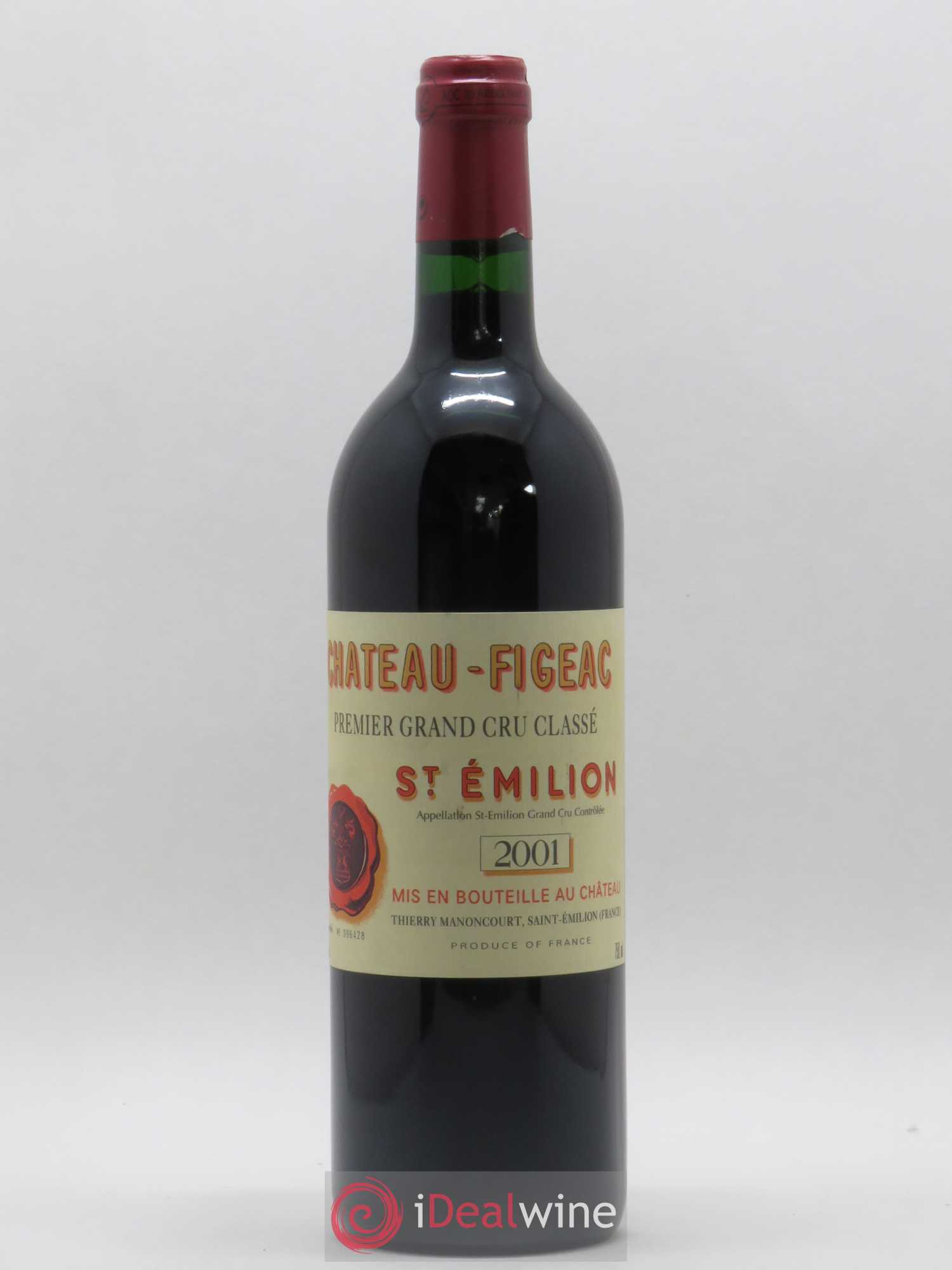 Château Figeac 1er Grand Cru Classé A 2001 - Lot de 1 bouteille - 0