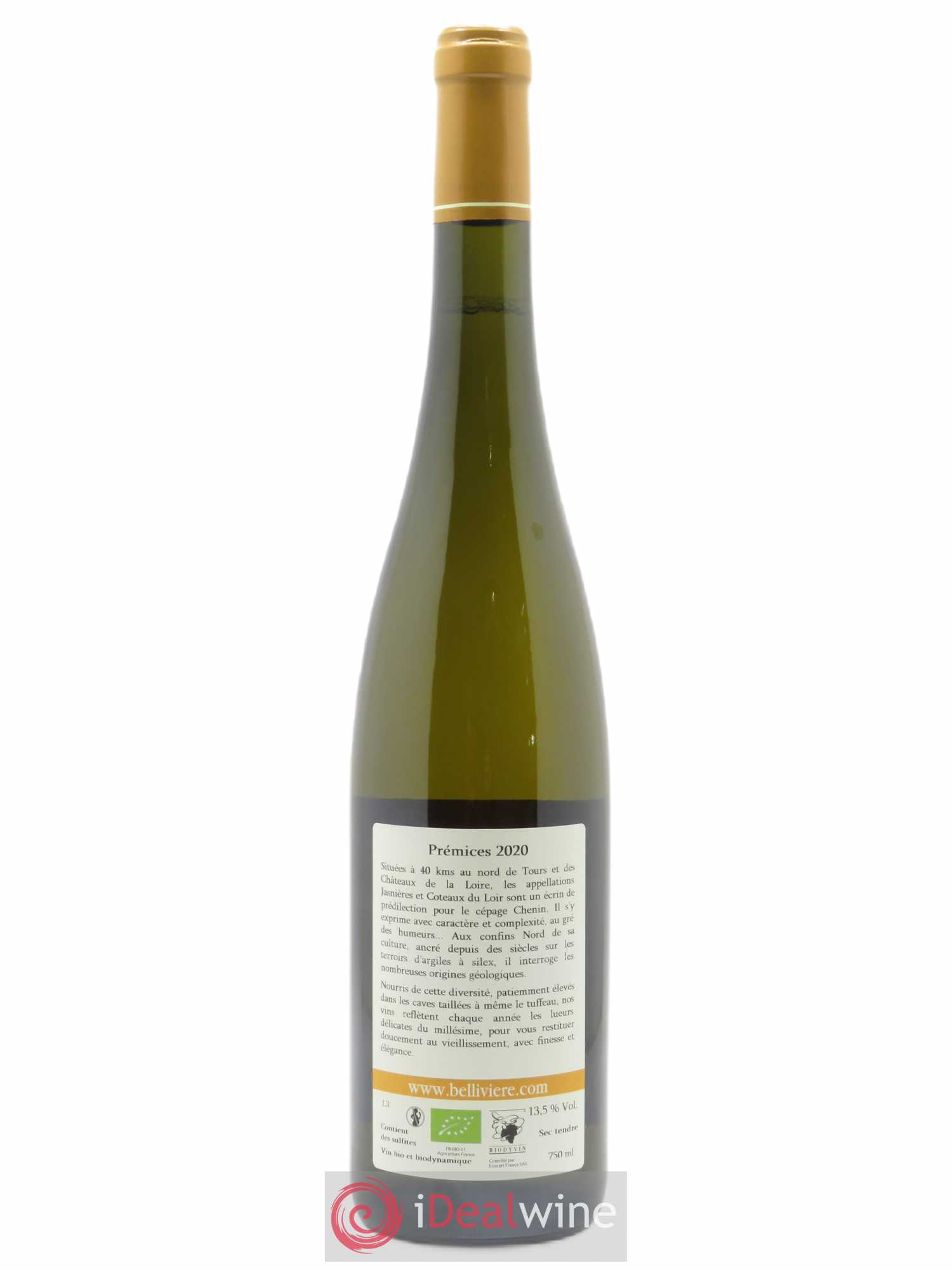 Jasnières Les Prémices Domaine de Bellivière 2020 - Lot de 1 bouteille - 1