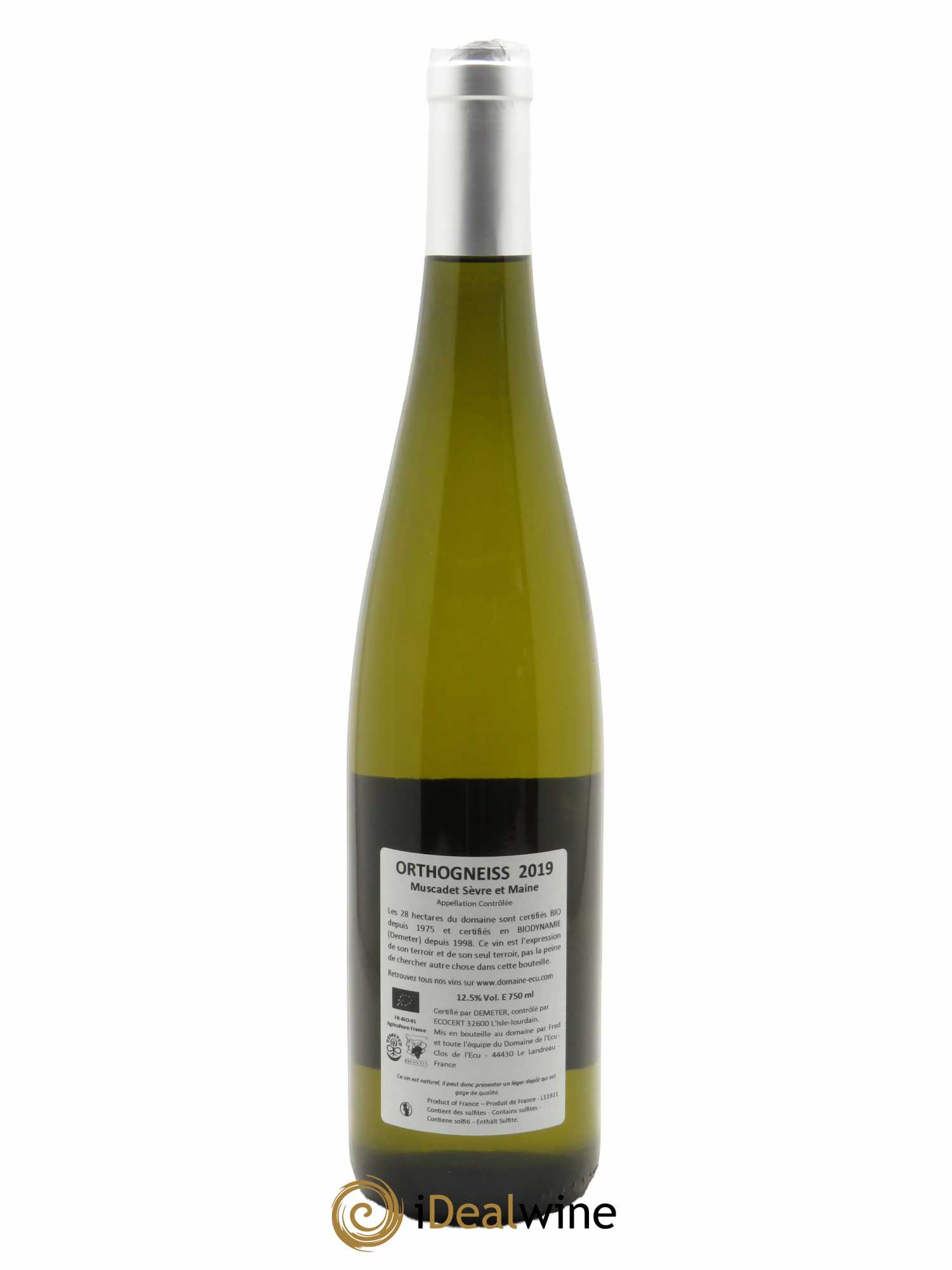 Vin de France (anciennement Muscadet-Sèvre-et-Maine) Orthogneiss Domaine de L'Ecu 2019 - Lot of 1 bottle - 1