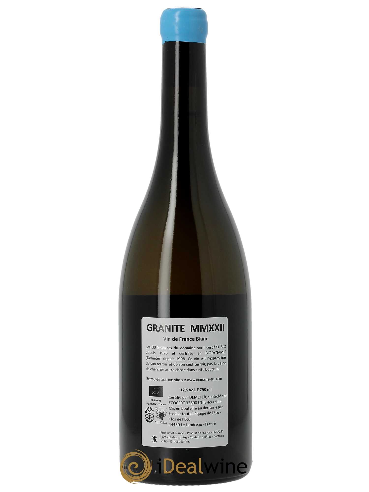 Vin de France (anciennement Muscadet-Sèvre-et-Maine) Expression de Granite Domaine de L'Ecu 2022 - Lot of 1 bottle - 1