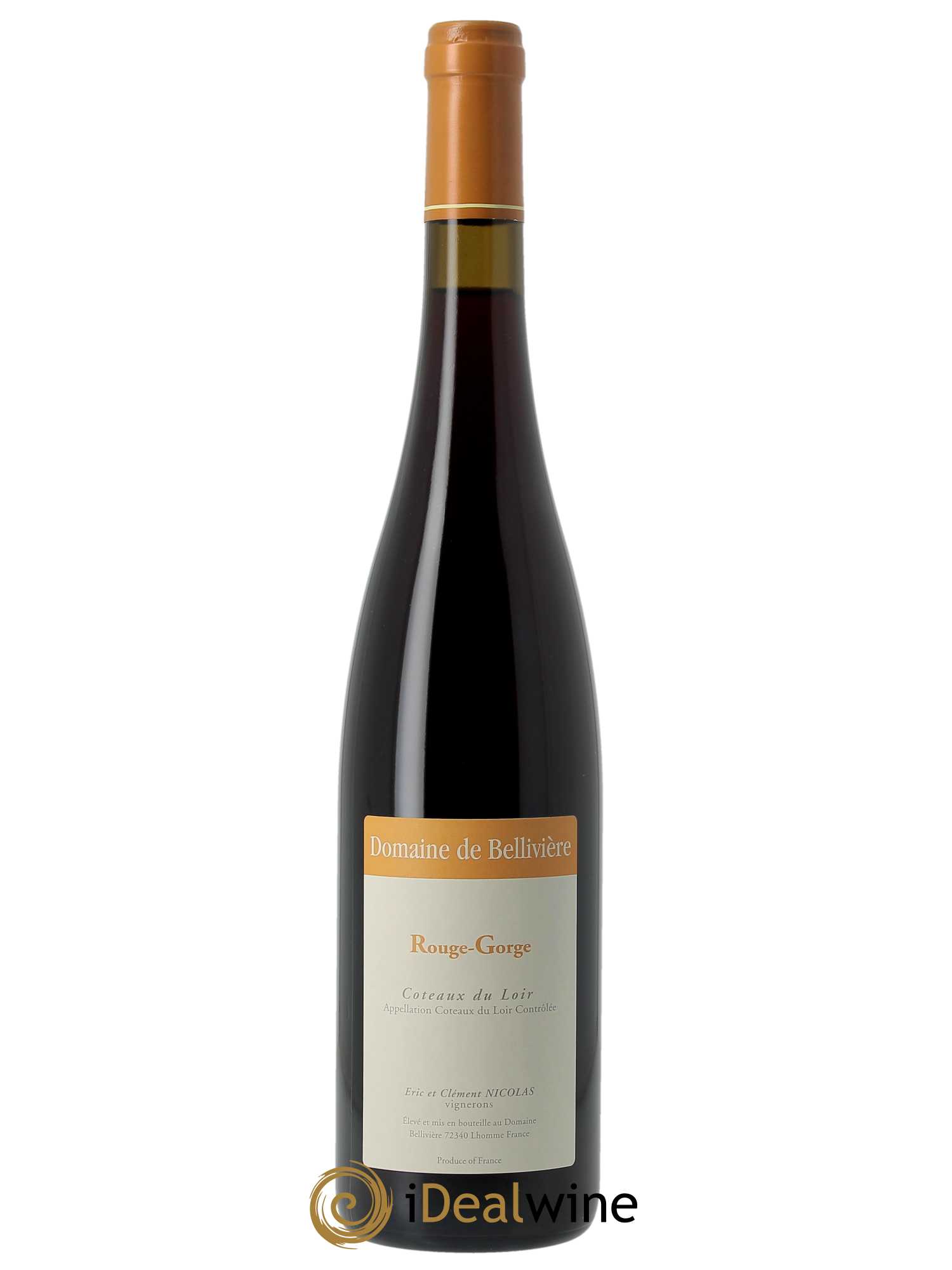 Coteaux du Loir Le Rouge Gorge Domaine de Bellivière 2021 - Lot of 1 bottle - 0