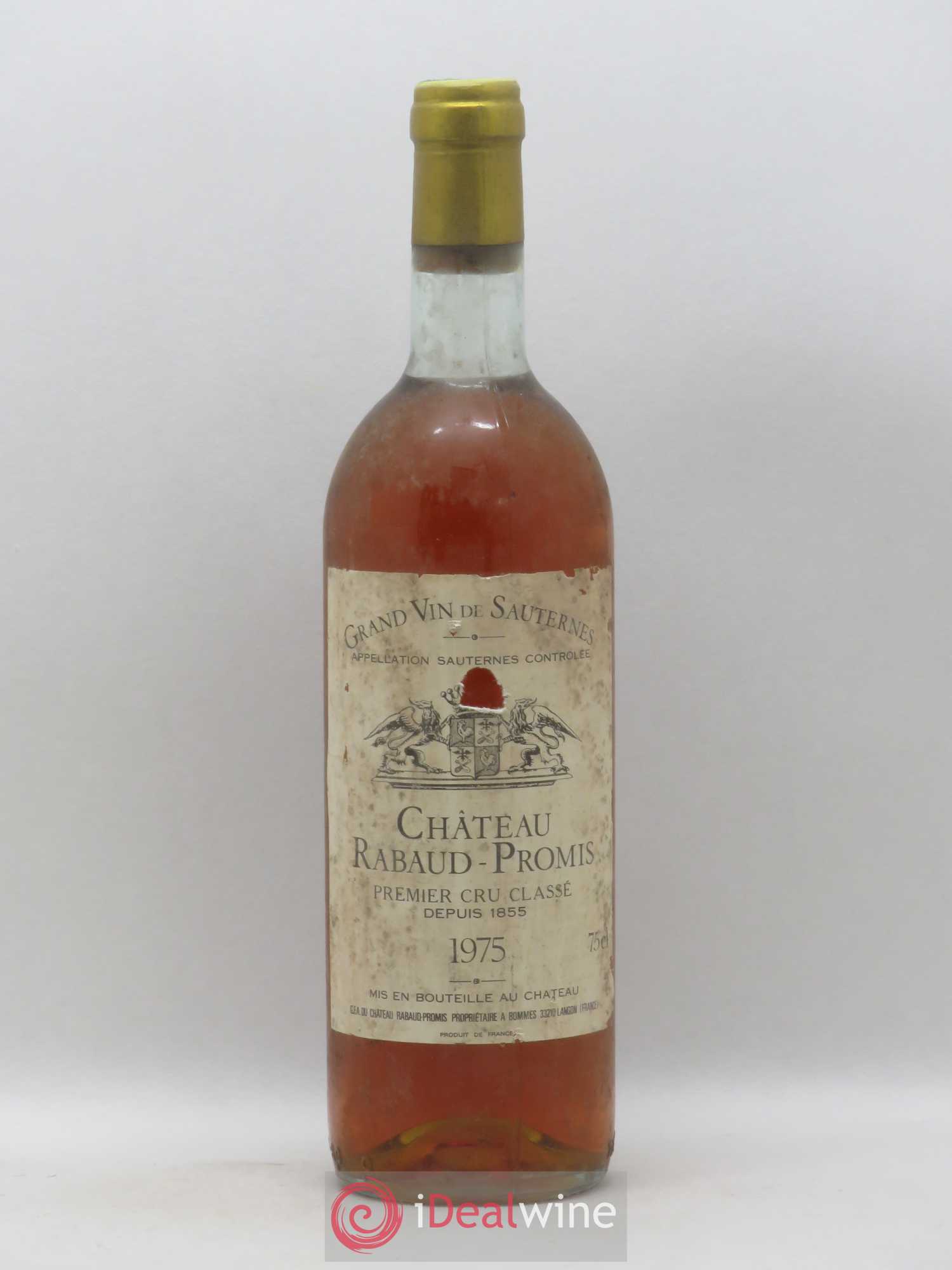 Château Rabaud Promis 1er Grand Cru Classé 1975 - Posten von 1 Flasche - 0