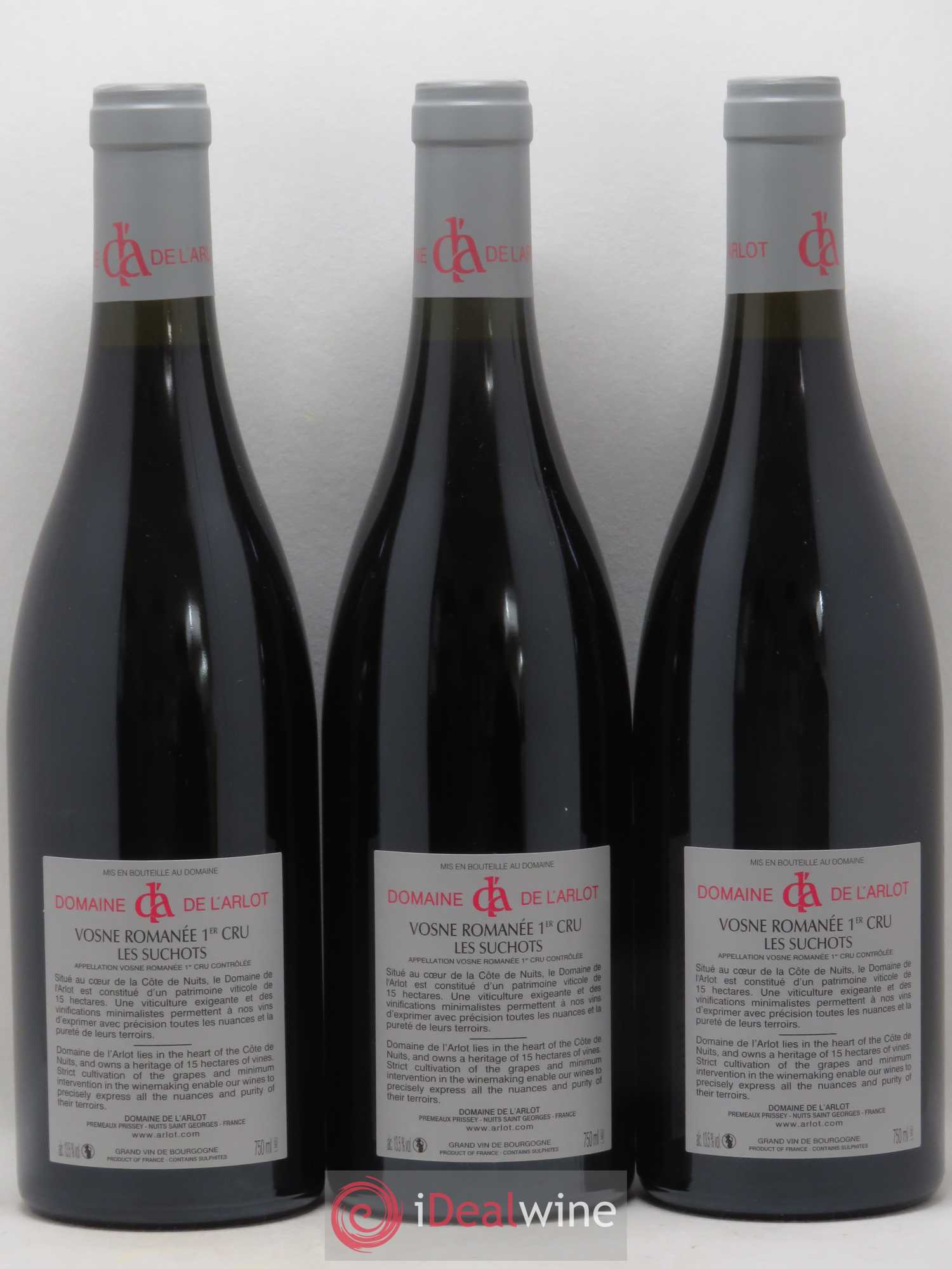 Vosne-Romanée 1er Cru Les Suchots Domaine de l'Arlot 2017 - Lot de 3 bouteilles - 1