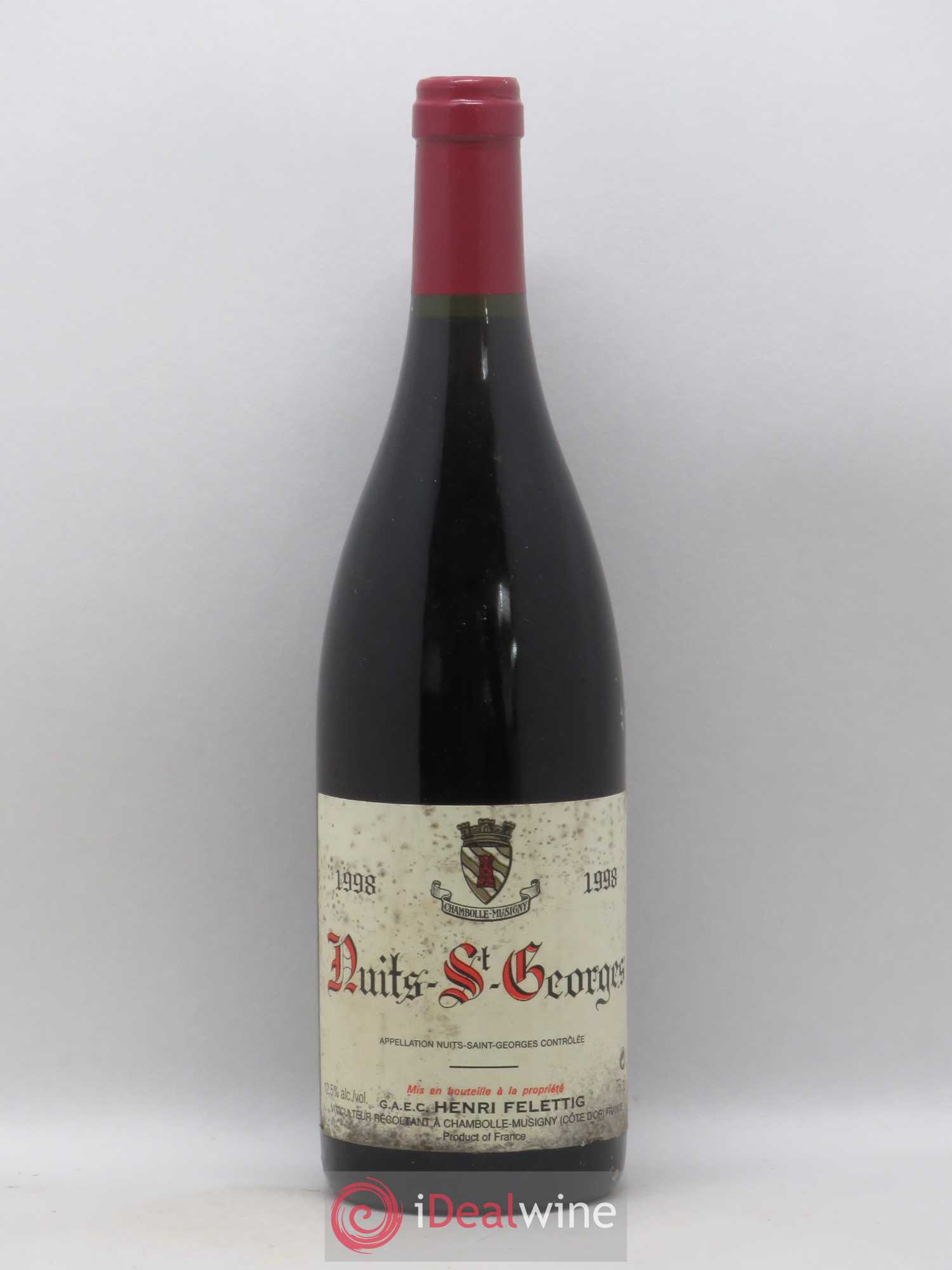 Nuits-Saint-Georges Henri Felletig 1998 - Lot de 1 bouteille - 0