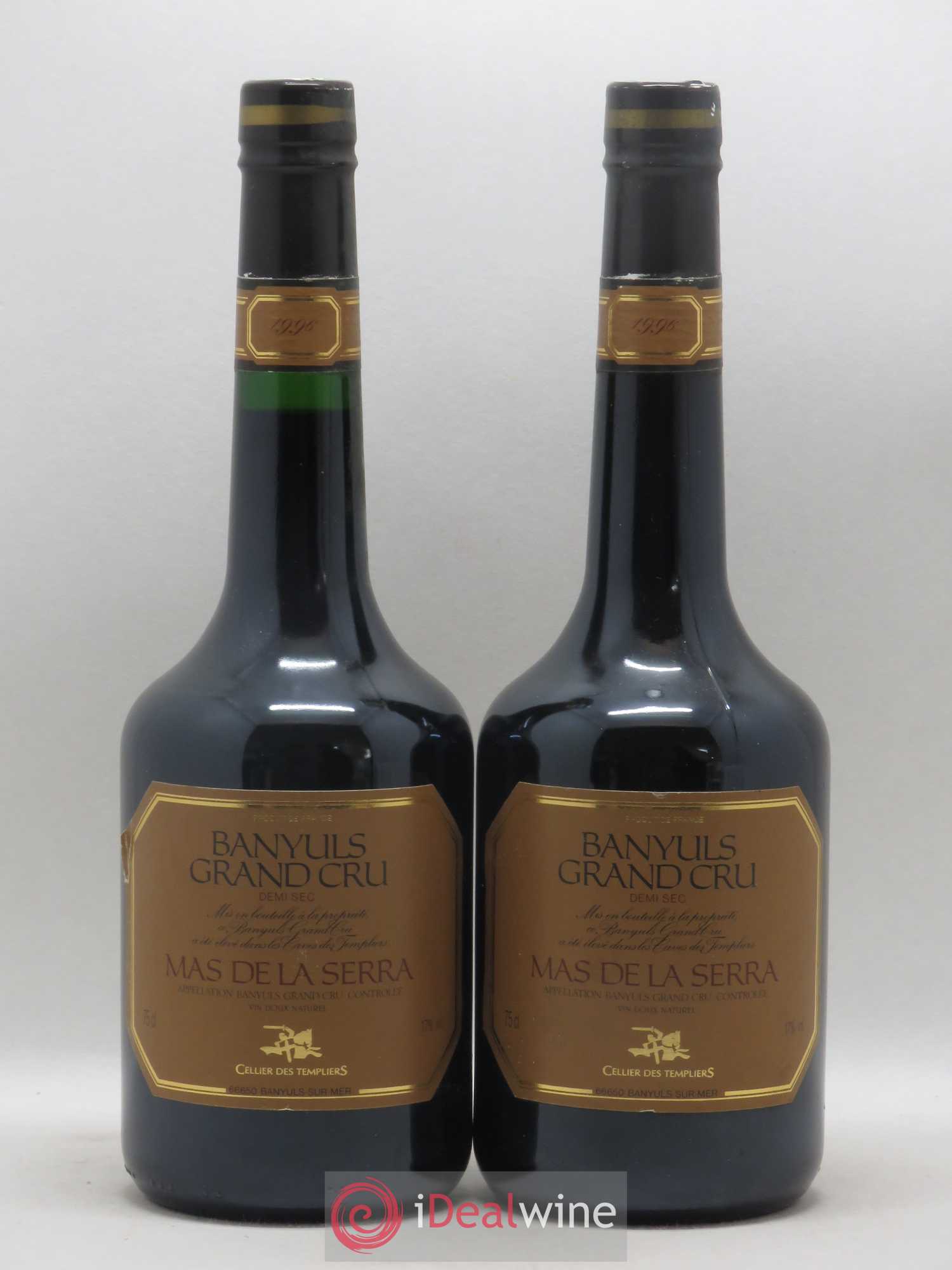 Banyuls Grand Cru Mas de La Serra Cellier des Templiers Demi Sec 1996 - Posten von 2 Flaschen - 0