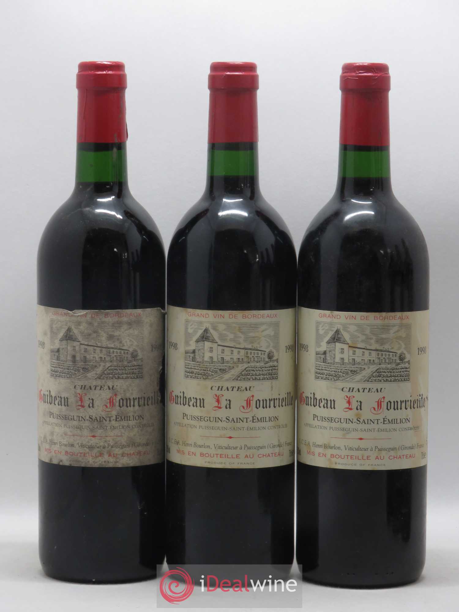 Puisseguin Saint-Émilion 1998 - Posten von 6 Flaschen - 1