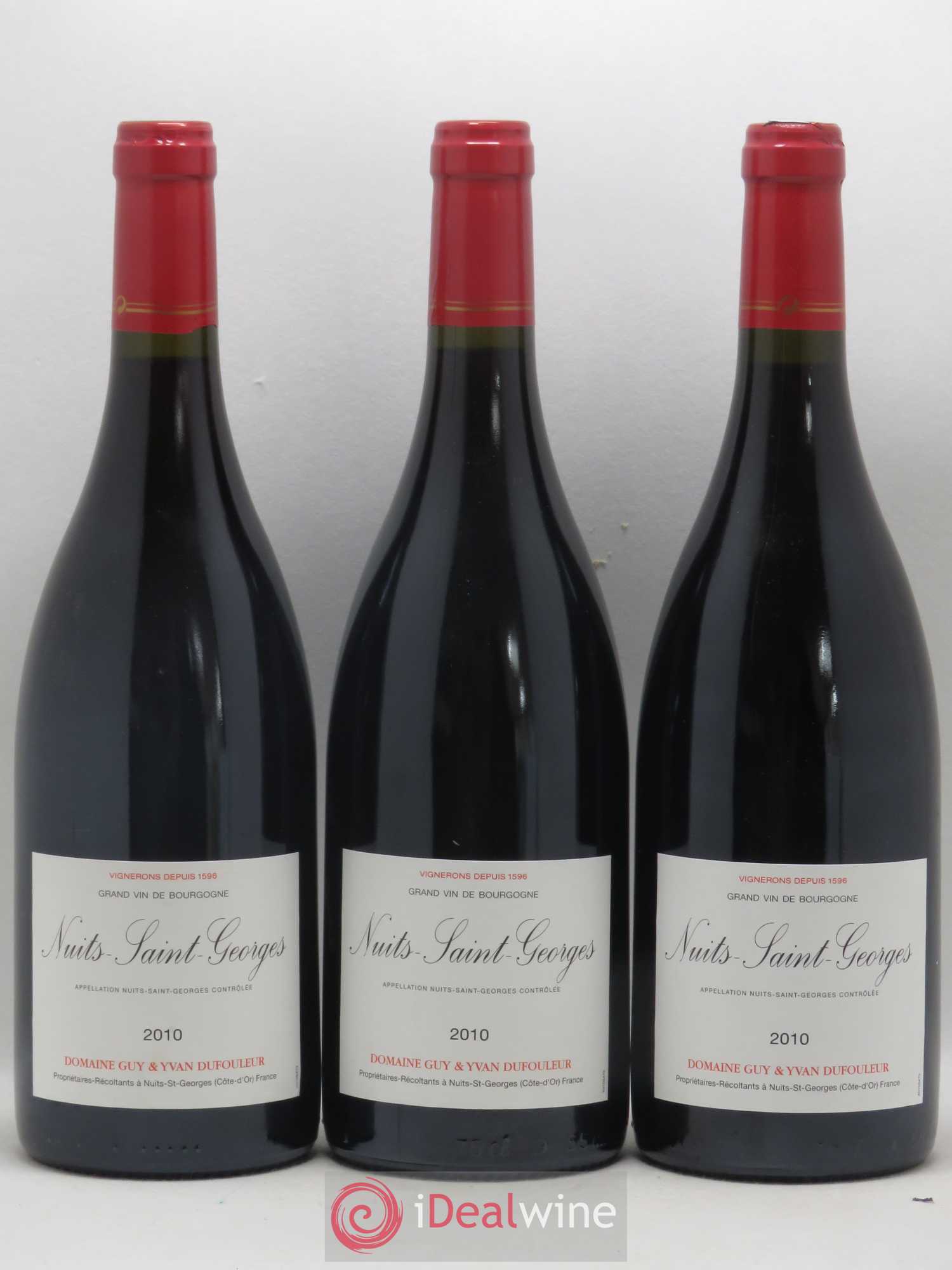 Nuits-Saint-Georges Domaine Guy et Yvan Dufouleur 2010 - Posten von 3 Flaschen - 0