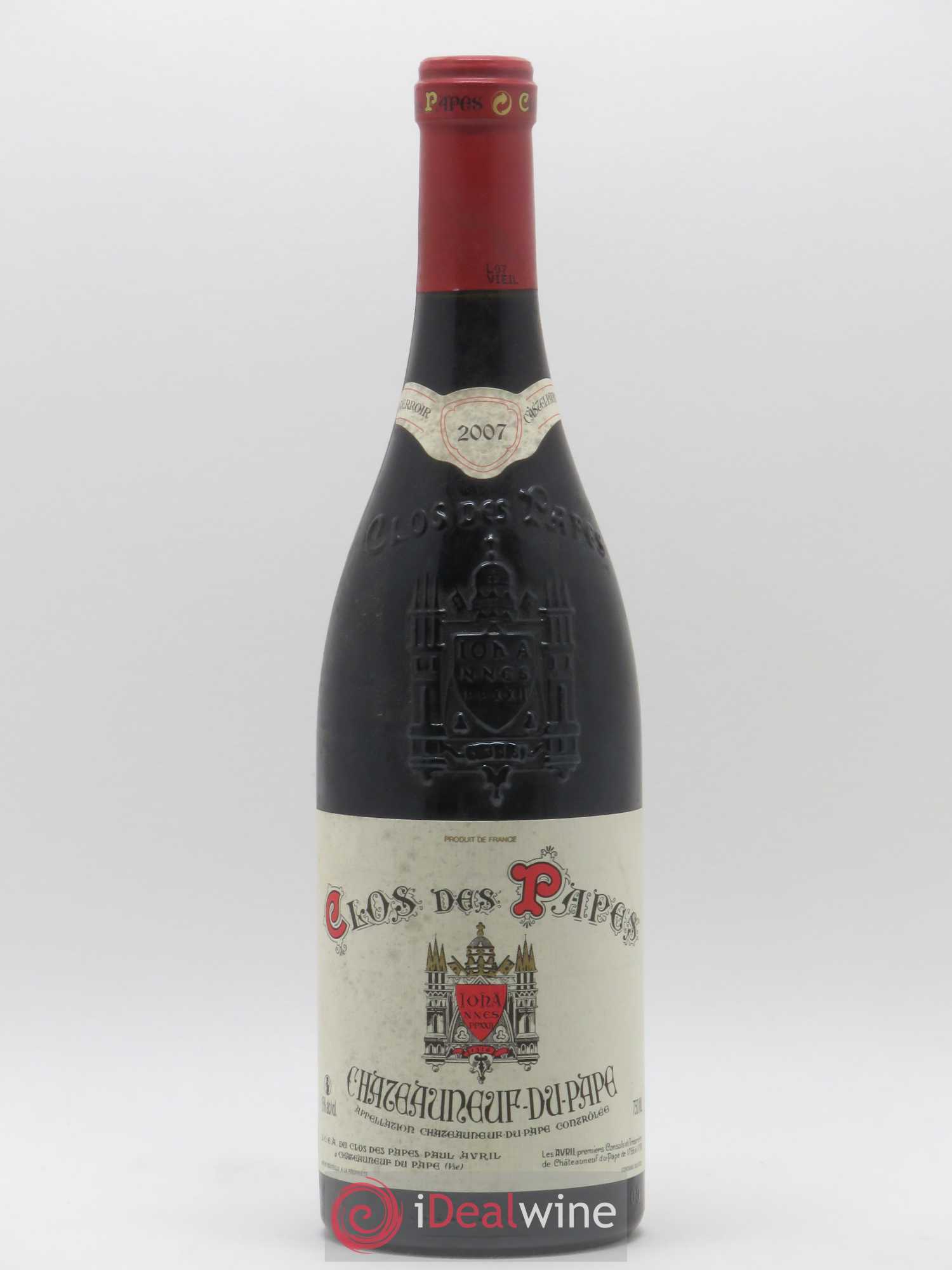 Châteauneuf-du-Pape Clos des Papes - Paul Avril 2007 - Lot de 1 bouteille - 0