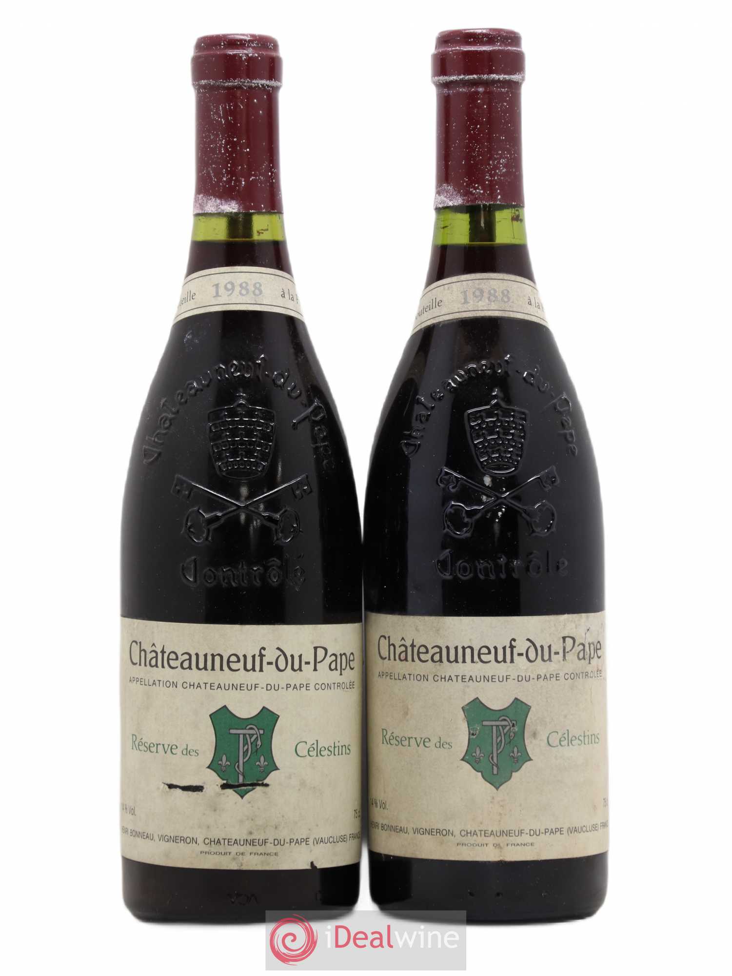 Châteauneuf-du-Pape Réserve des Célestins Henri Bonneau & Fils 1988 - Lot de 2 bouteilles - 0