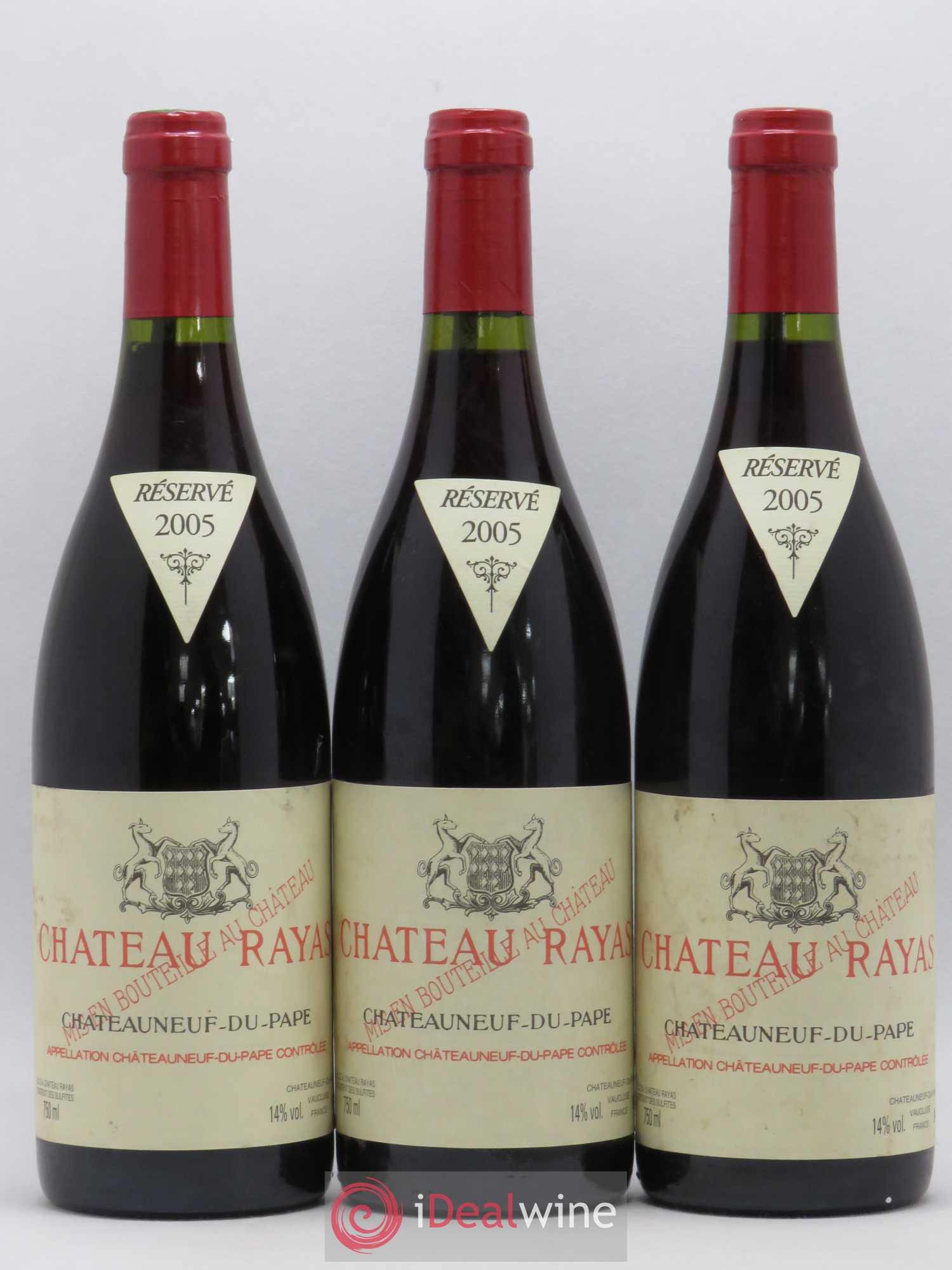 Châteauneuf-du-Pape Château Rayas Emmanuel Reynaud 2005 - Lot de 3 bouteilles - 0