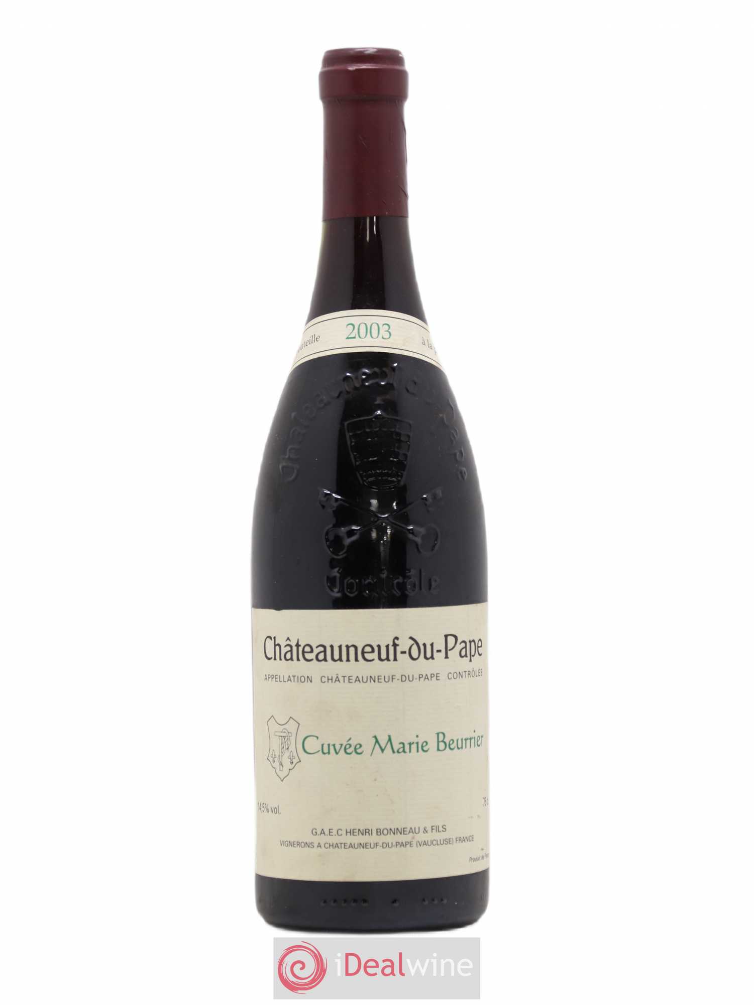 Châteauneuf-du-Pape Marie Beurrier Henri Bonneau & Fils 2003 - Lot de 1 bouteille - 0