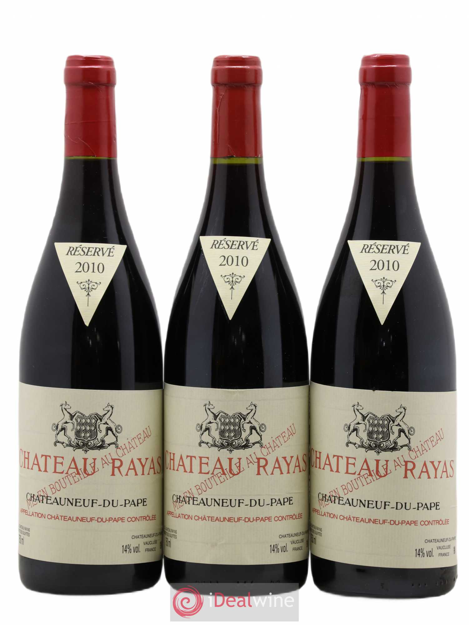 Châteauneuf-du-Pape Château Rayas Emmanuel Reynaud 2010 - Lot de 3 bouteilles - 0