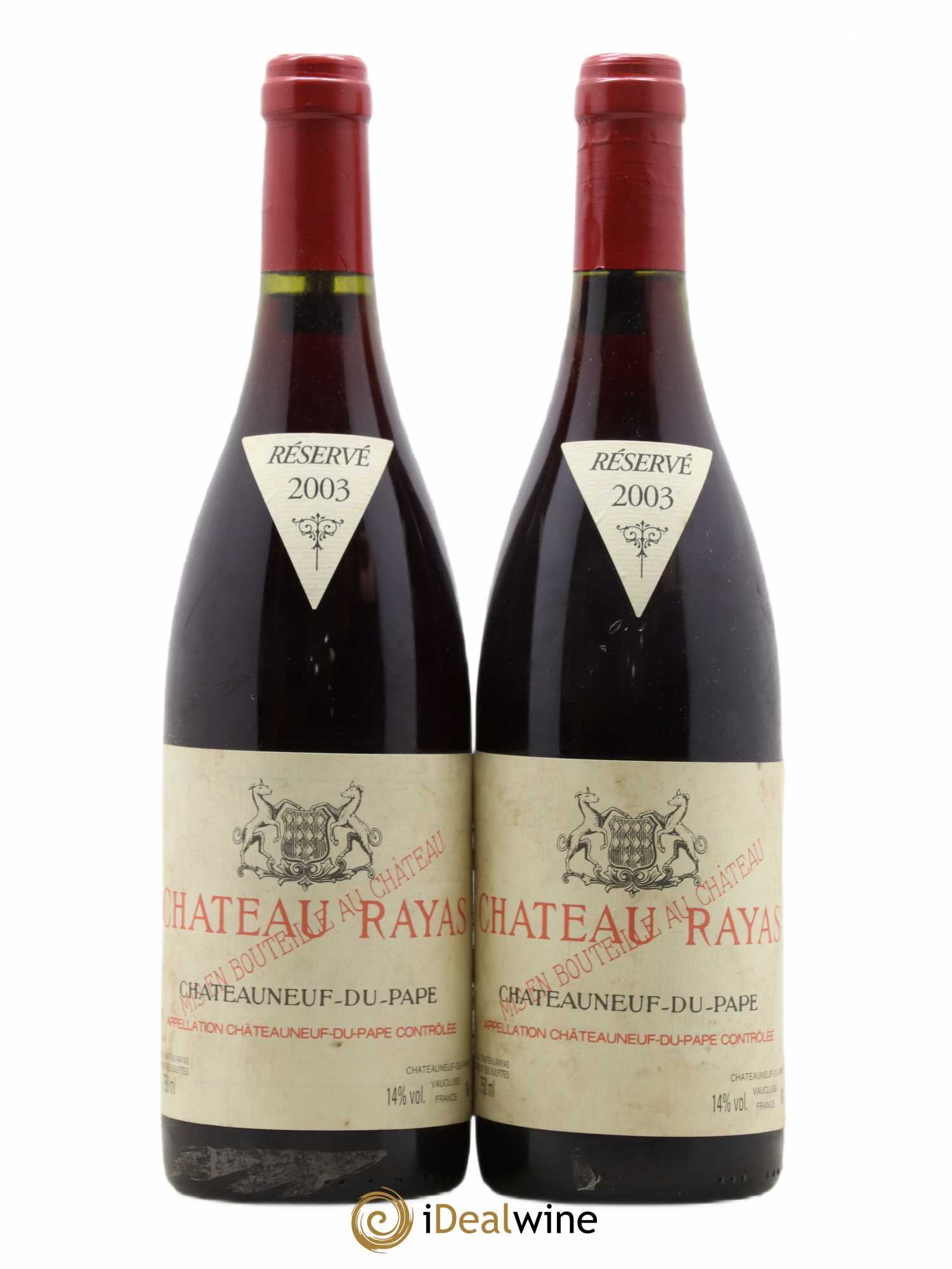 Châteauneuf-du-Pape Château Rayas Emmanuel Reynaud 2003 - Lot de 2 bouteilles - 0