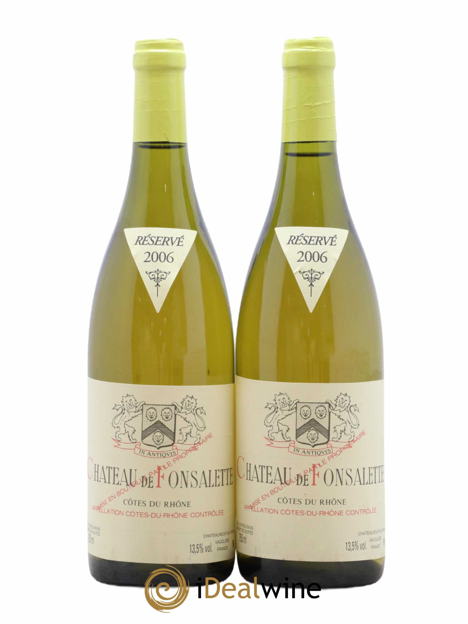 Côtes-du-Rhône Château de Fonsalette Emmanuel Reynaud 2006 - Lot de 2 bouteilles - 0