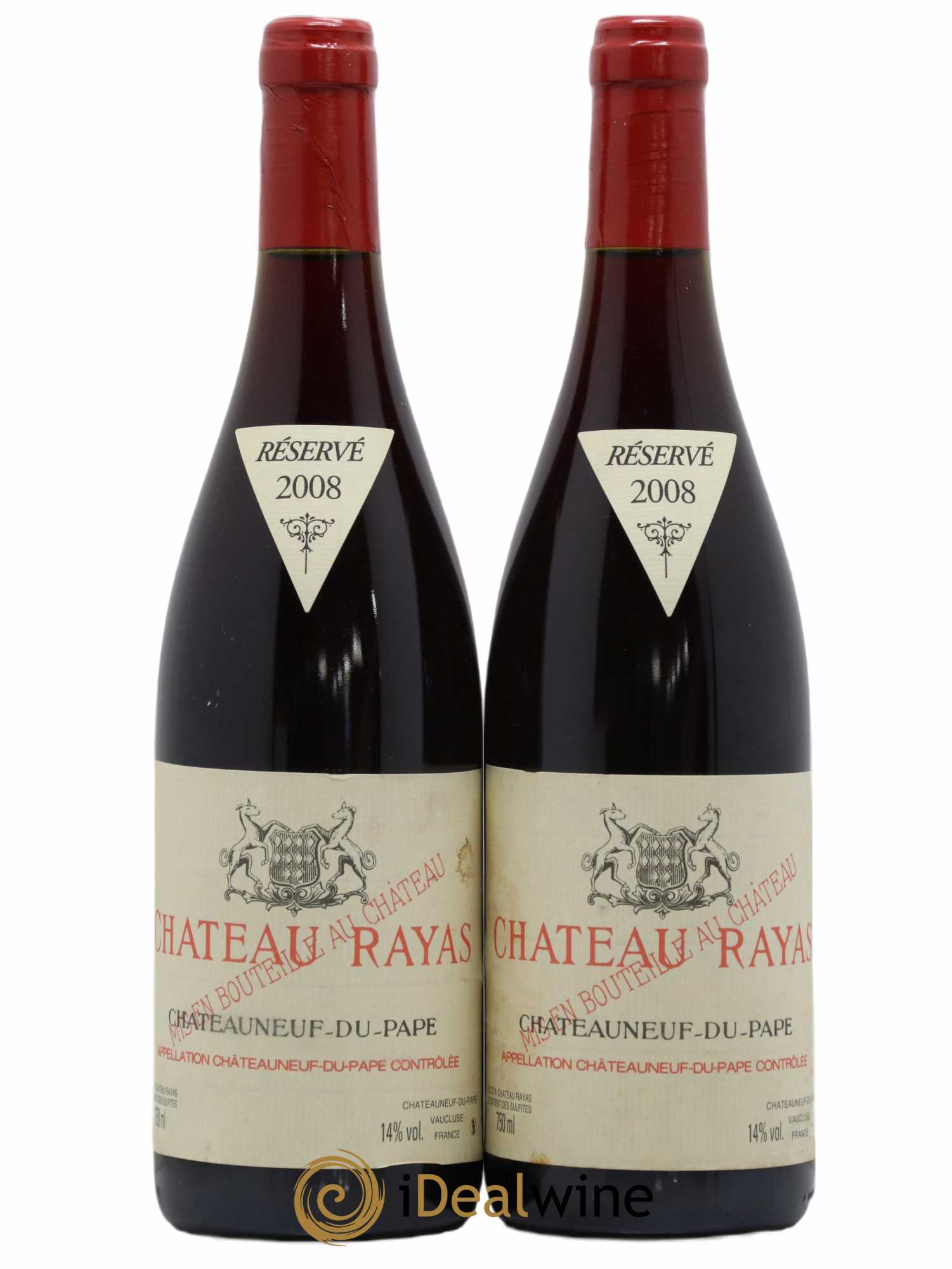 Châteauneuf-du-Pape Château Rayas Emmanuel Reynaud (sans prix de réserve) 2008 - Lot de 2 bouteilles - 0
