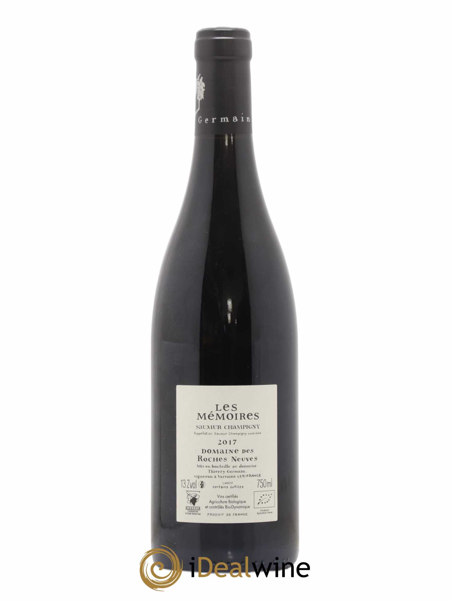Saumur-Champigny Les Mémoires Domaine des Roches Neuves - Thierry Germain 2017 - Posten von 1 Flasche - 1