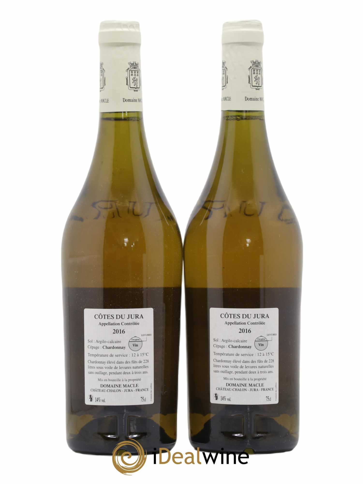 Côtes du Jura Chardonnay sous voile Jean Macle 2016 - Lot de 2 bouteilles - 1