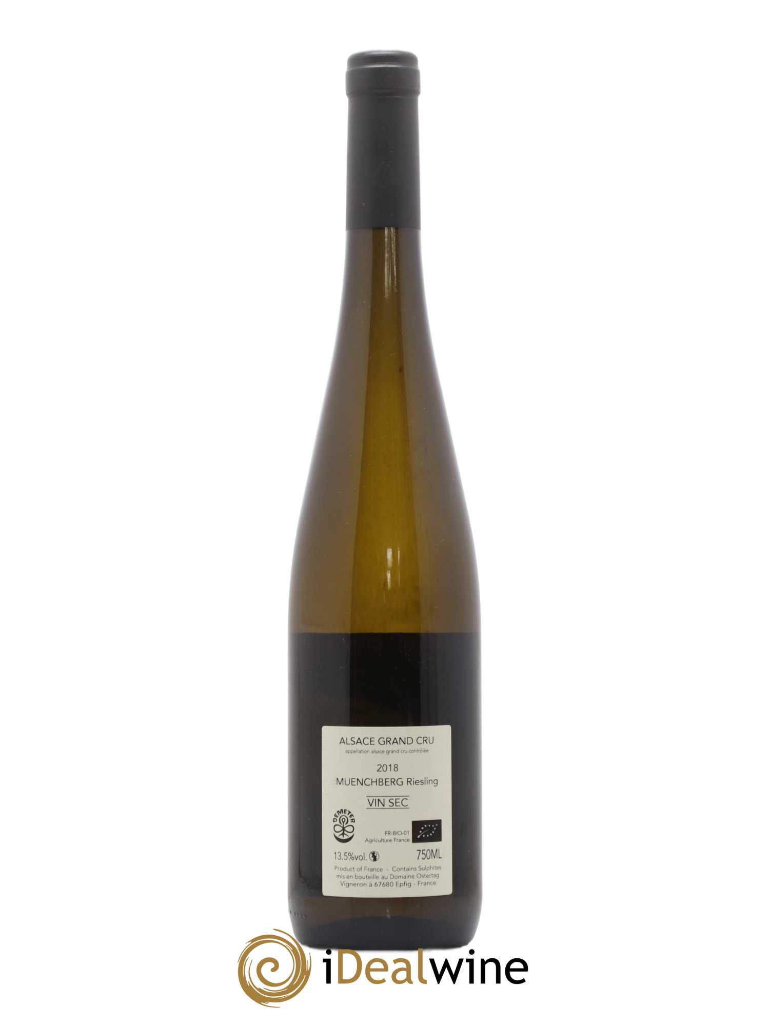 Alsace Riesling Grand Cru Muenchberg Ostertag (Domaine) 2018 - Lot de 1 bouteille - 1