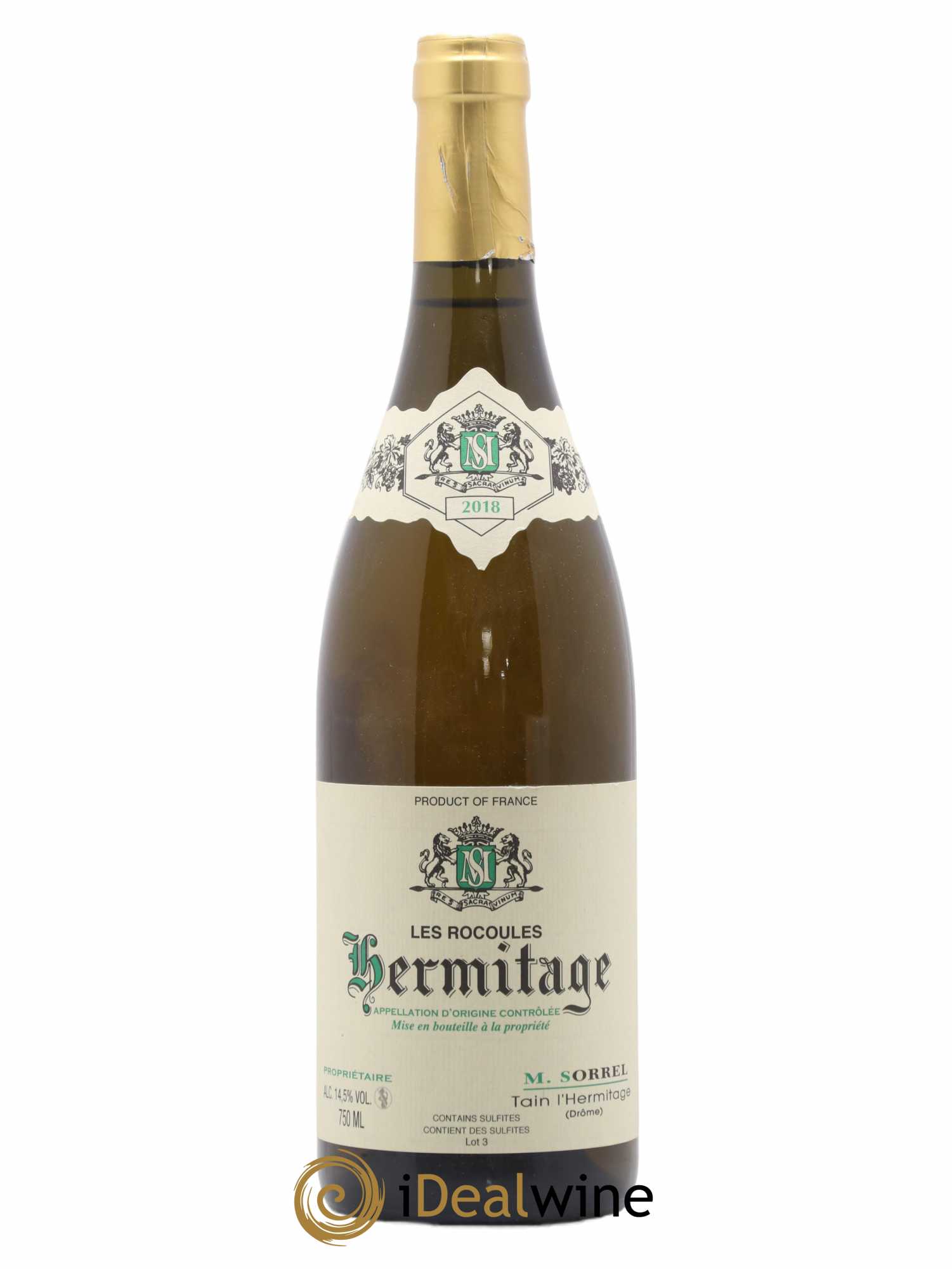 Hermitage Les Rocoules Marc Sorrel 2018 - Lot de 1 bouteille - 0