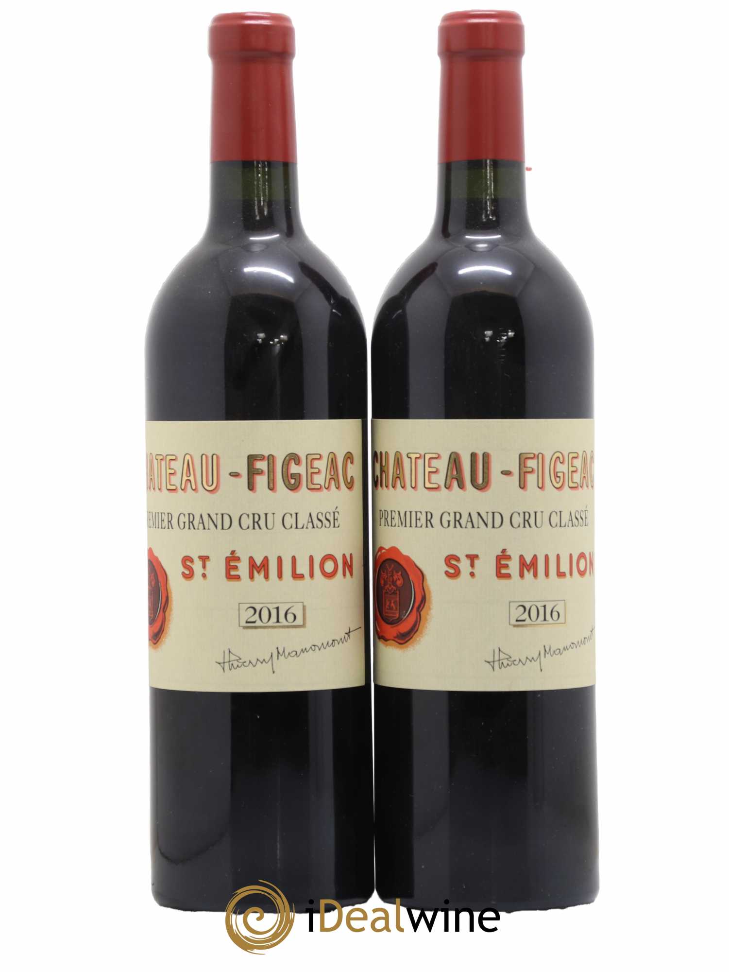 Château Figeac 1er Grand Cru Classé A 2016 - Lot of 2 bottles - 0