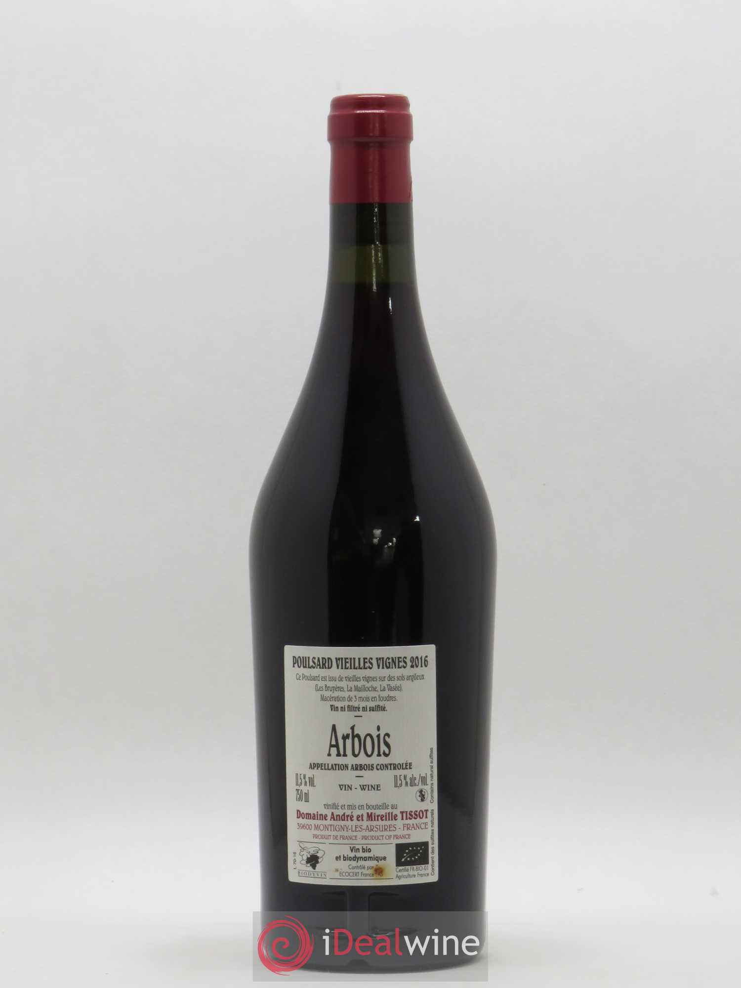 Arbois Poulsard Vieilles Vignes Bénédicte et Stéphane Tissot (sans prix de réserve) 2016 - Lot de 1 bouteille - 1
