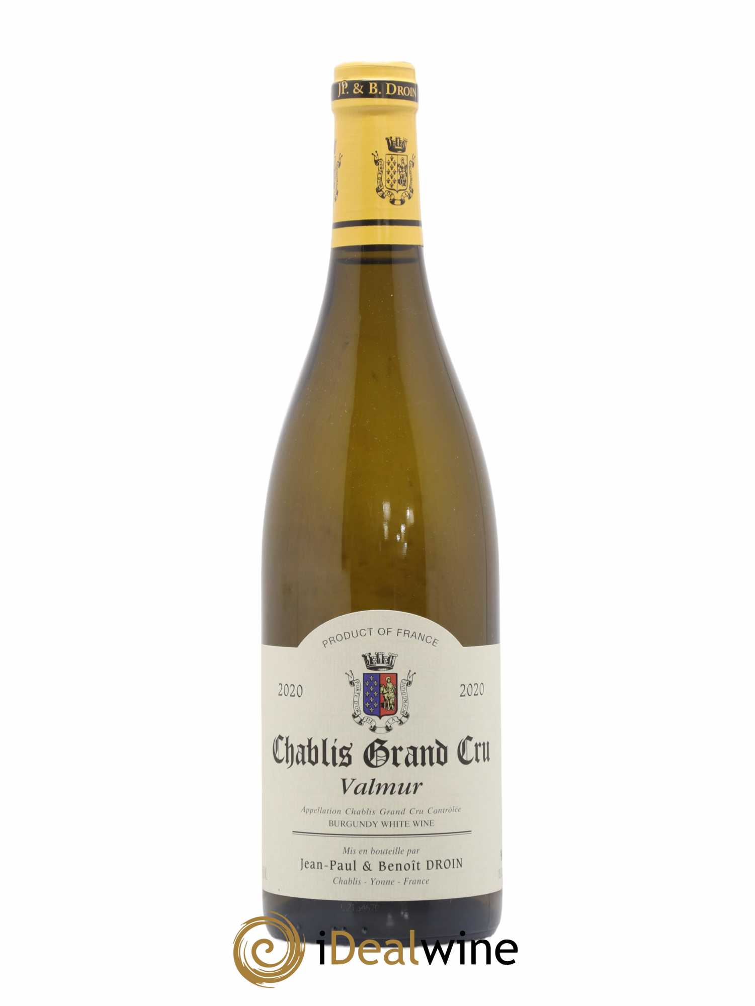 Chablis Grand Cru Valmur Jean-Paul & Benoît Droin (Domaine) 2020 - Lot de 1 bouteille - 0