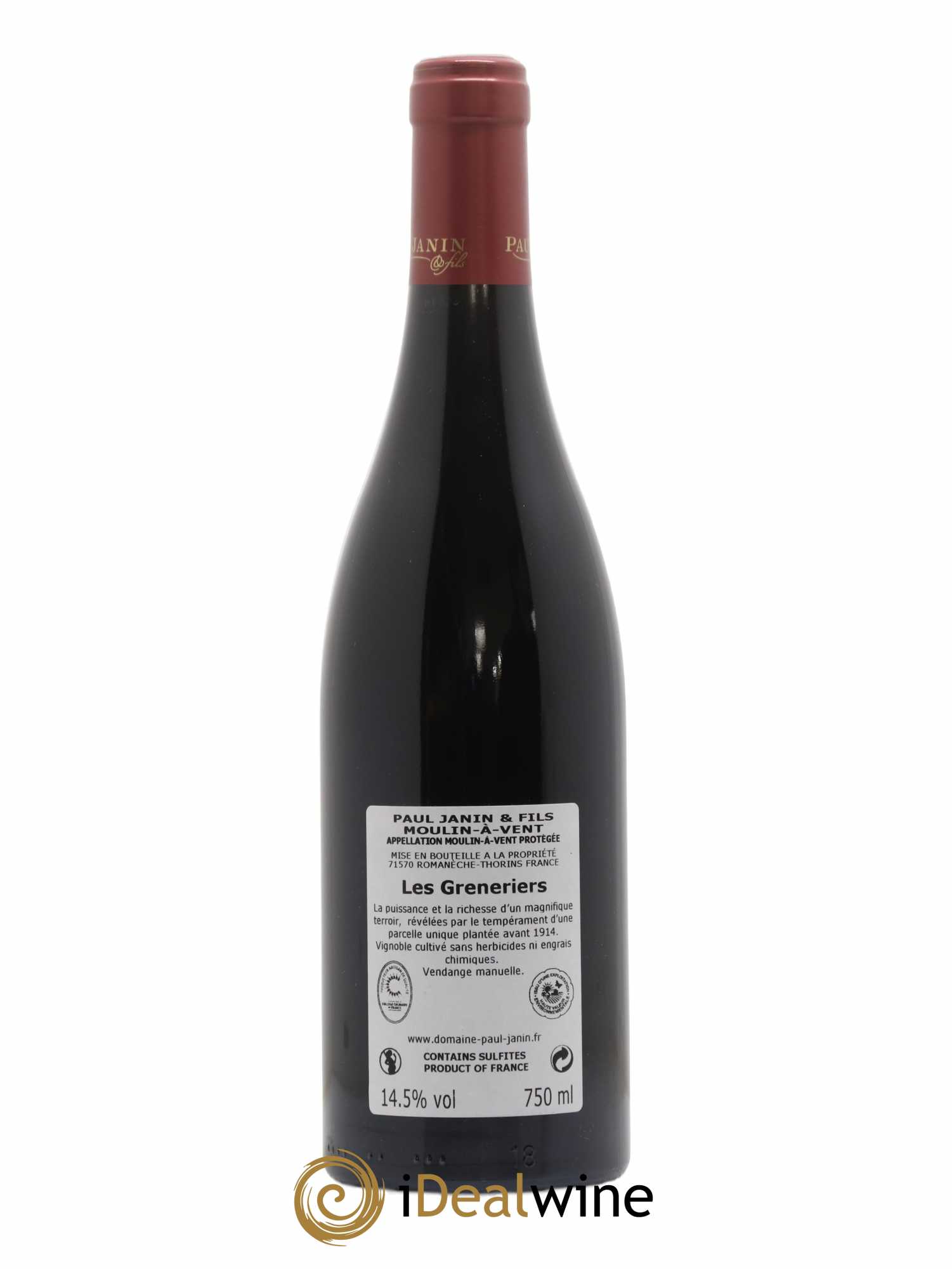Moulin-à-Vent Les Greneriers Janin 2020 - Posten von 1 Flasche - 1