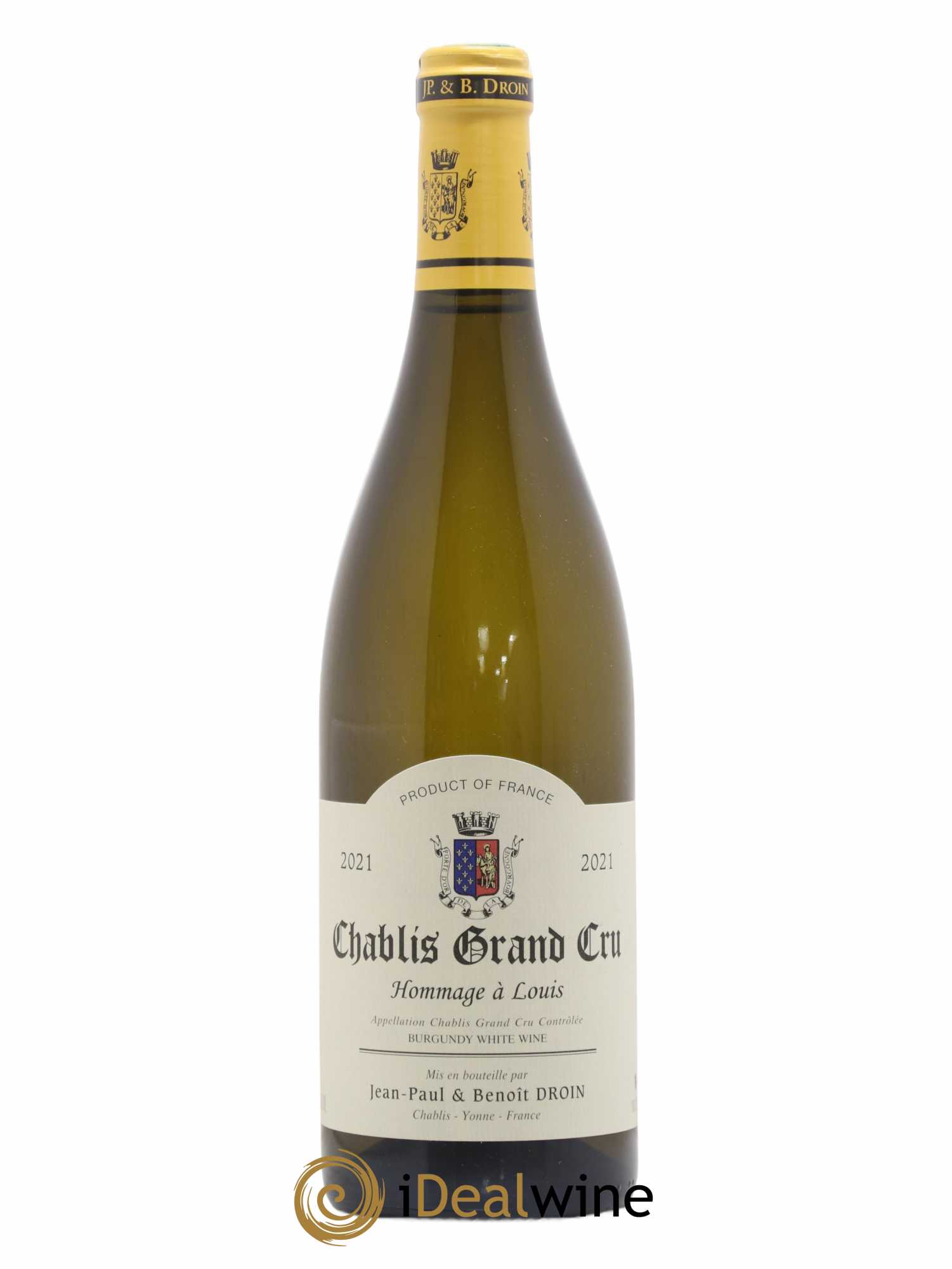 Chablis Grand Cru Hommage à Louis Jean-Paul & Benoît Droin (Domaine) 2021 - Lot de 1 bouteille - 0