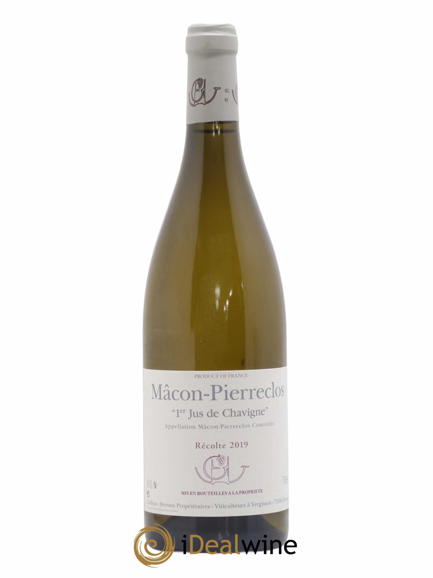 Mâcon Pierreclos 1er Jus de Chavigne Guffens-Heynen 2019 - Lot de 1 bouteille - 0