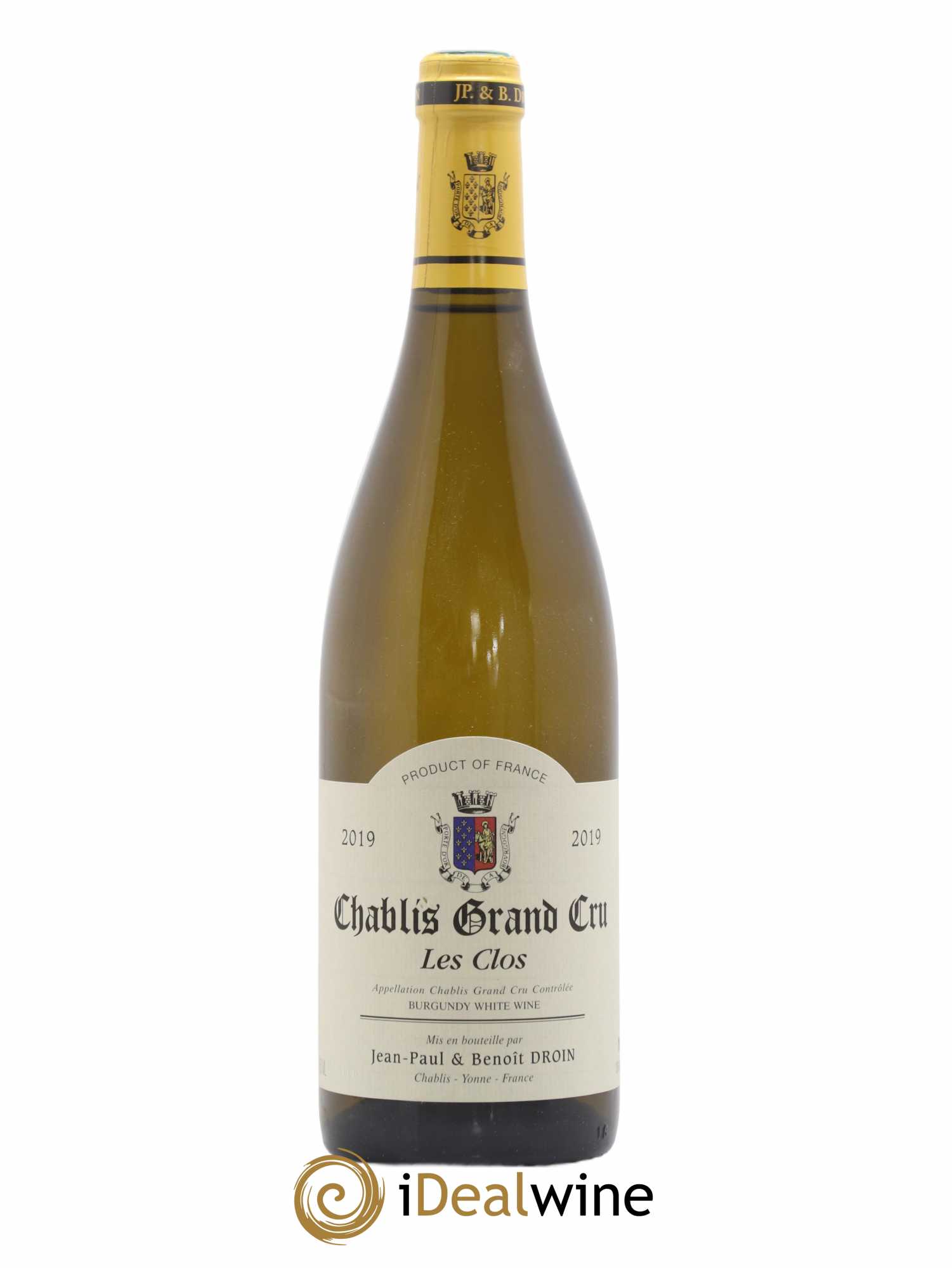 Chablis Grand Cru Les Clos Jean-Paul & Benoît Droin (Domaine) 2019 - Lot de 1 bouteille - 0