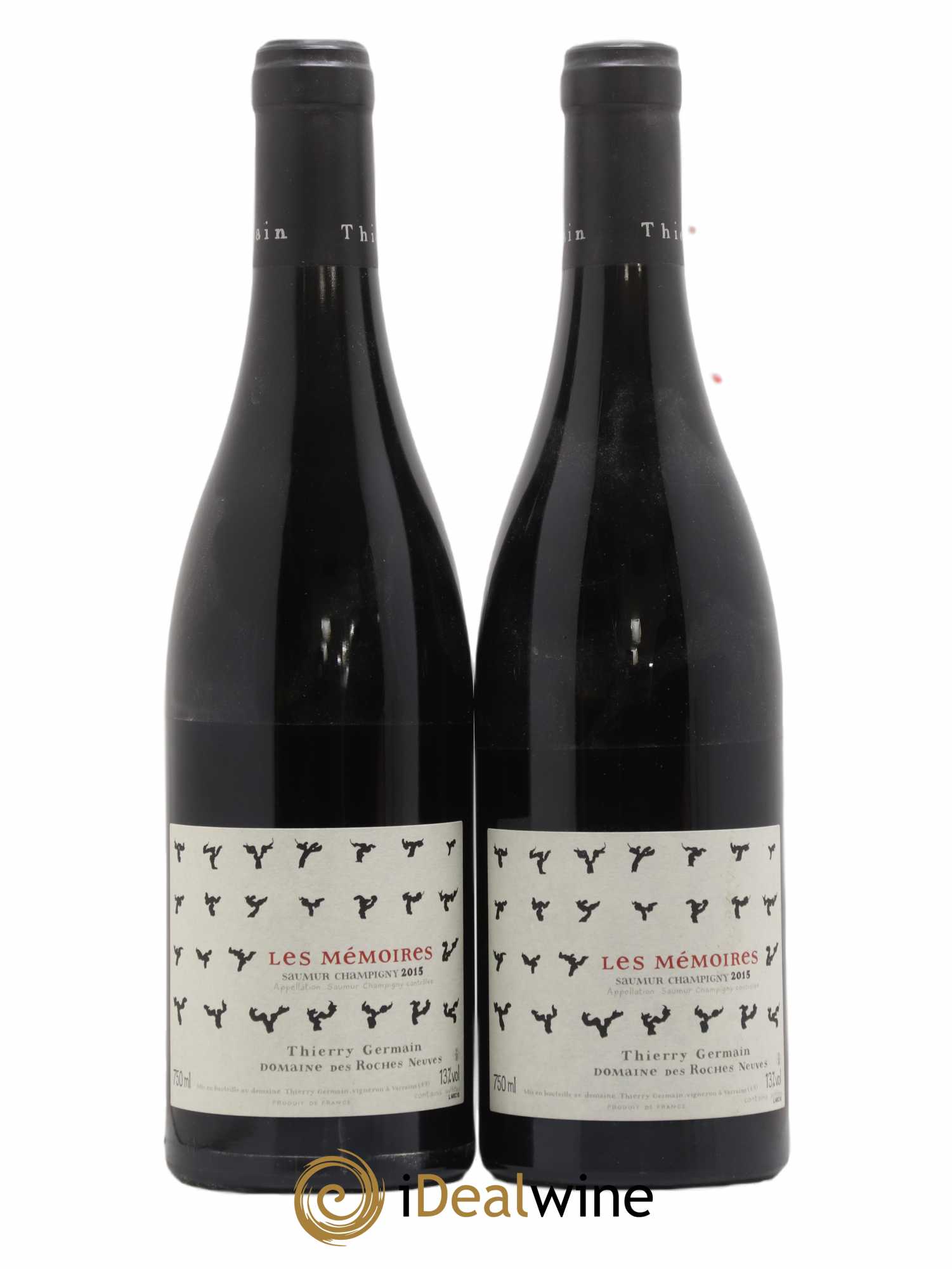 Saumur-Champigny Les Mémoires Domaine des Roches Neuves - Thierry Germain 2015 - Lot de 2 bouteilles - 0