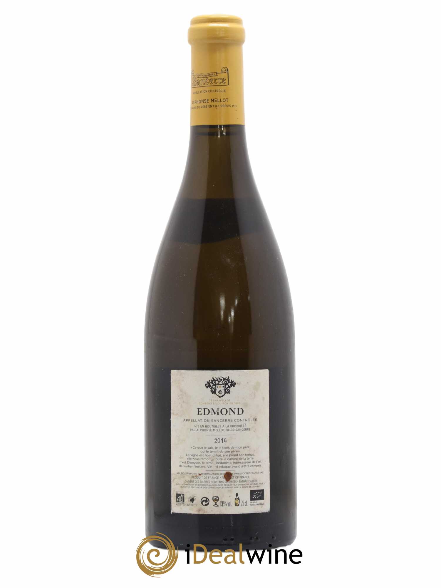 Sancerre Cuvée Edmond Alphonse Mellot 2014 - Lot de 1 bouteille - 1