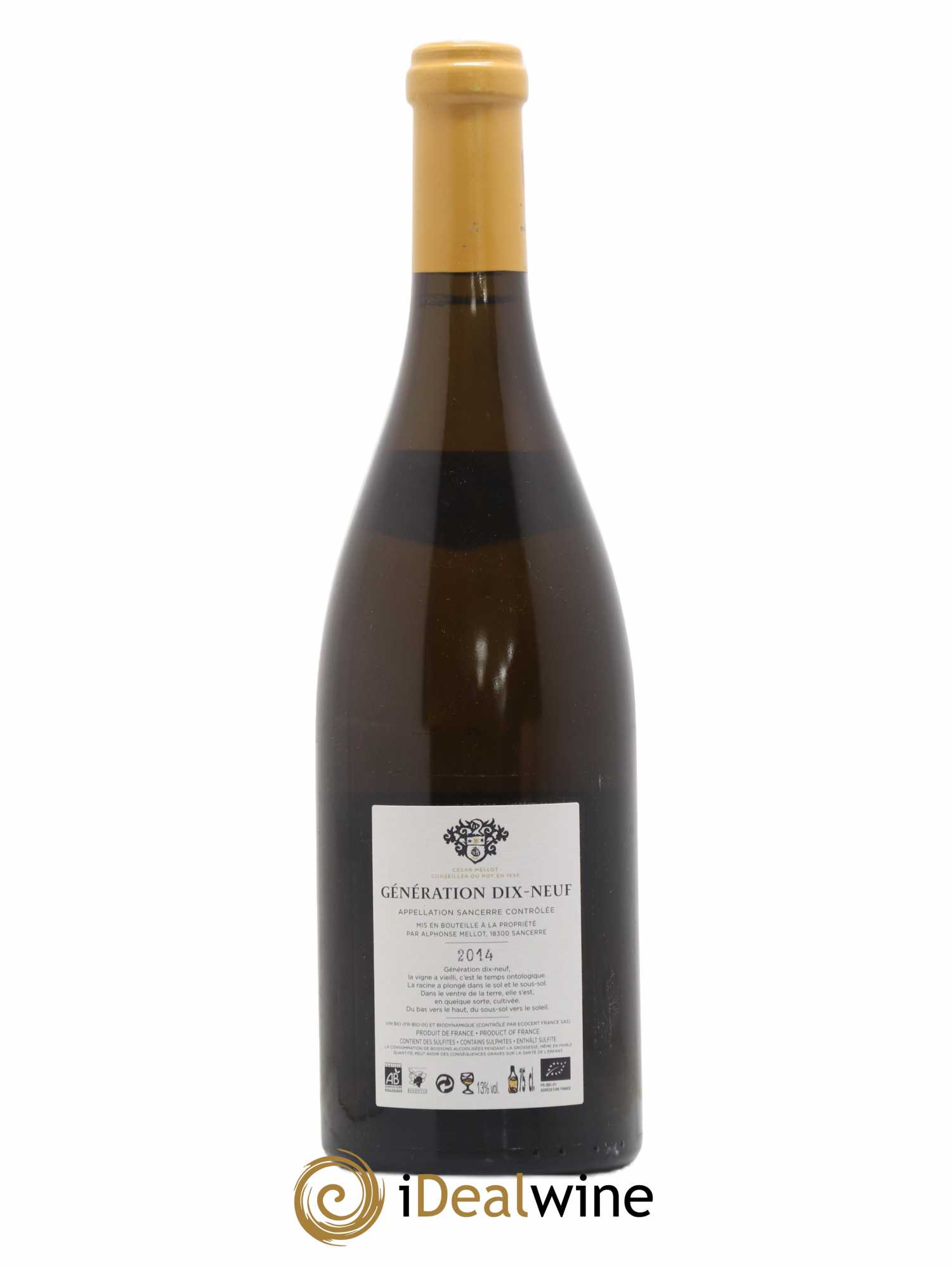 Sancerre Génération XIX Alphonse Mellot 2014 - Lot de 1 bouteille - 1