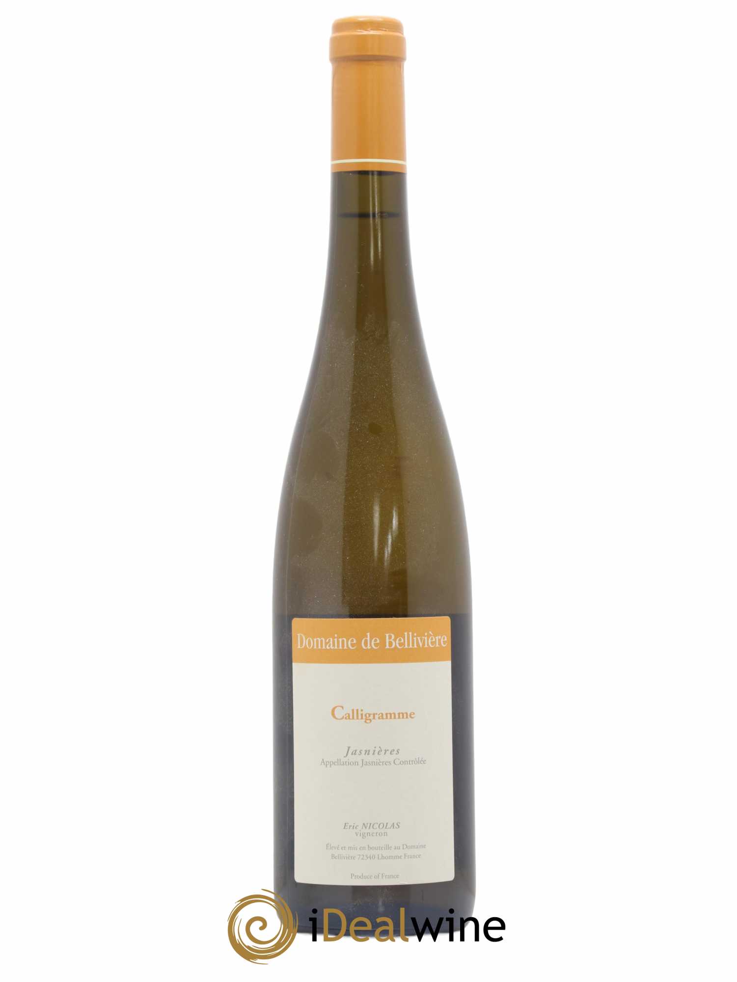 Jasnières Calligramme Domaine de Bellivière 2015 - Lot de 1 bouteille - 0