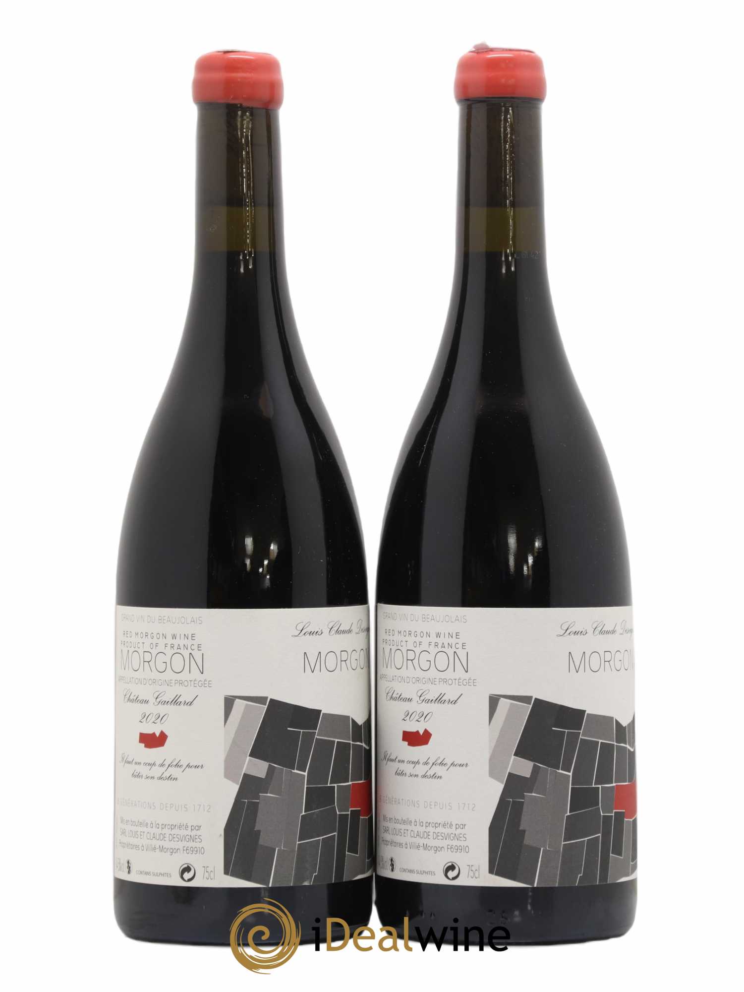 Morgon Château Gaillard Louis-Claude Desvignes 2020 - Lot de 2 bouteilles - 1