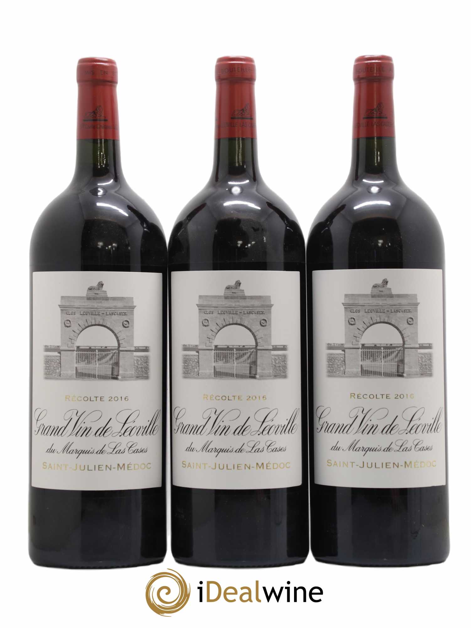 Château Léoville Las Cases 2ème Grand Cru Classé 2016 - Lot de 3 magnums - 0