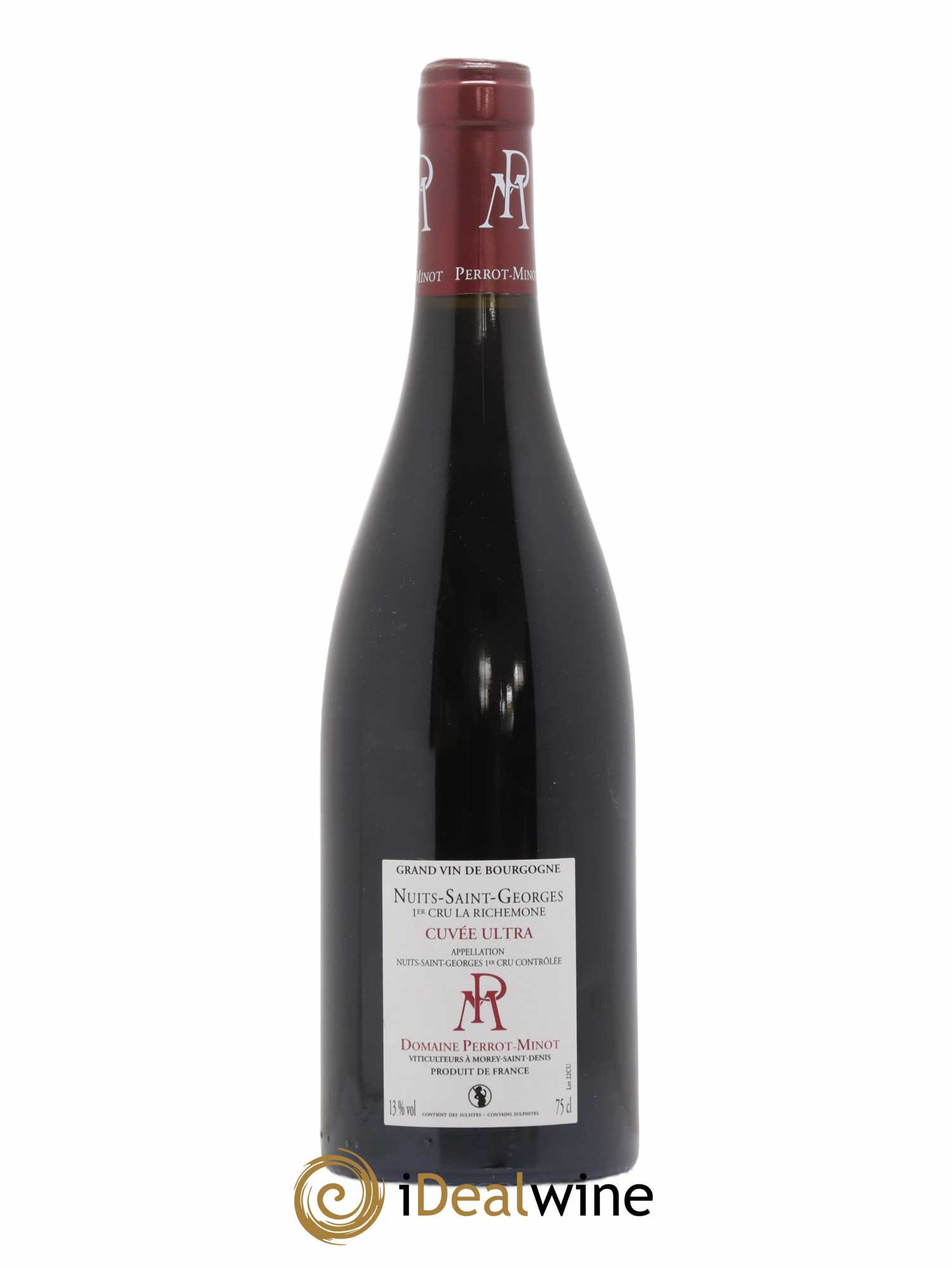 Nuits-Saint-Georges 1er Cru La Richemone Cuvée Ultra Vieilles Vignes Perrot-Minot 2019 - Lot de 1 bouteille - 1