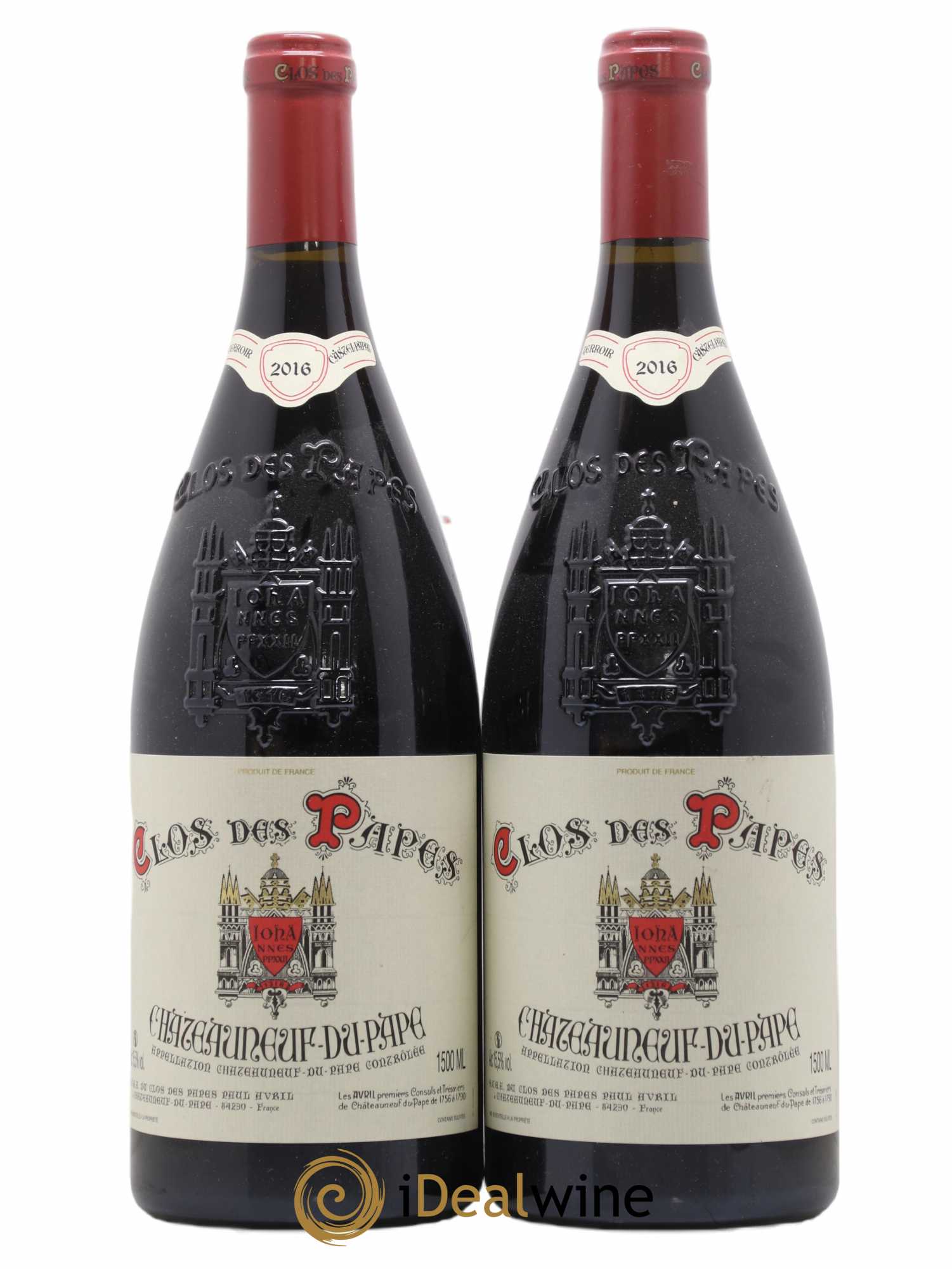 Châteauneuf-du-Pape Clos des Papes - Paul Avril 2016 - Lot de 2 magnums - 0
