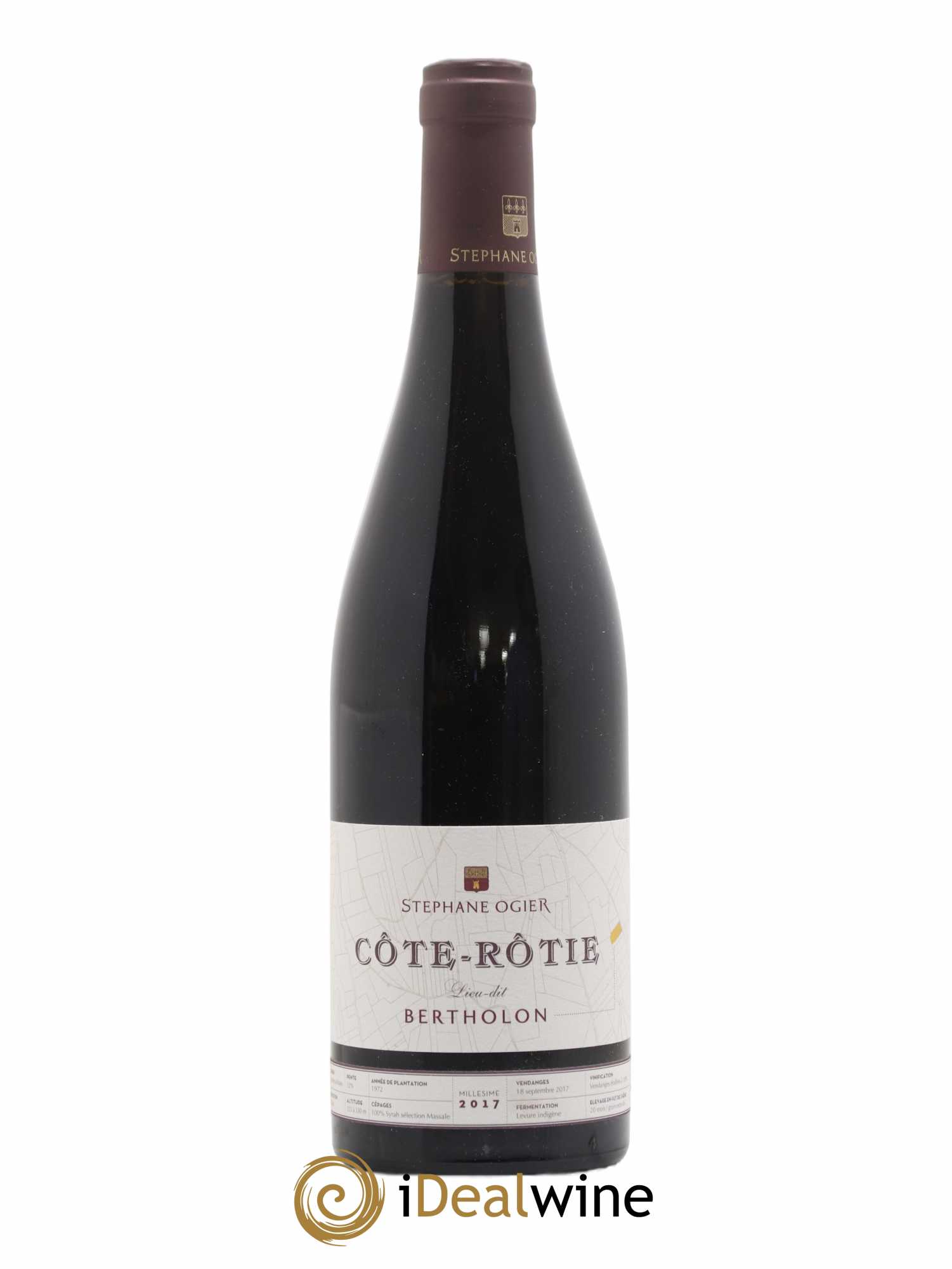 Côte-Rôtie Bertholon Stéphane Ogier 2017 - Lot de 1 bouteille - 0