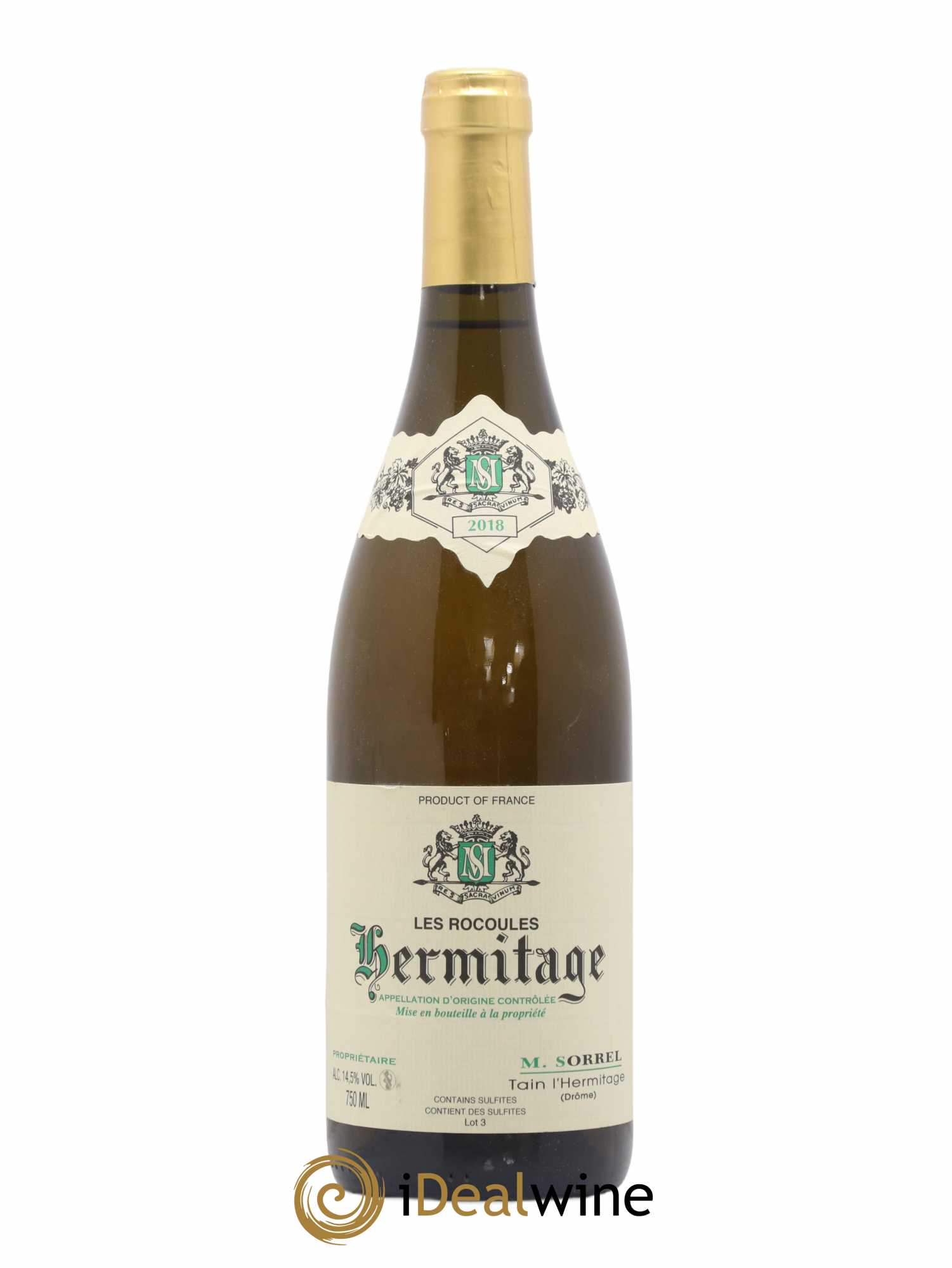 Hermitage Les Rocoules Marc Sorrel 2018 - Lot de 1 bouteille - 0