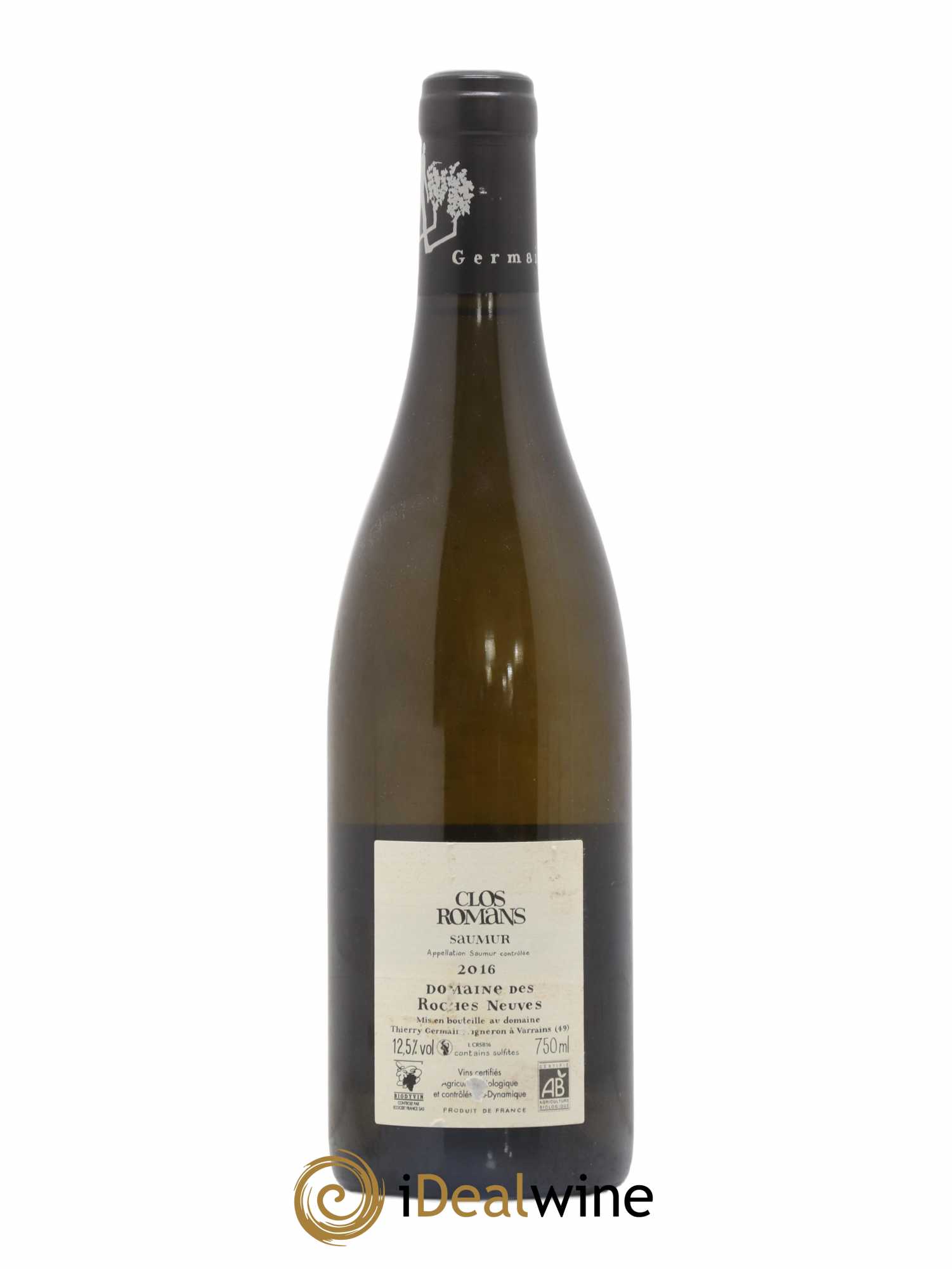 Saumur Clos Romans Domaine des Roches Neuves - Thierry Germain 2016 - Lot de 1 bouteille - 1