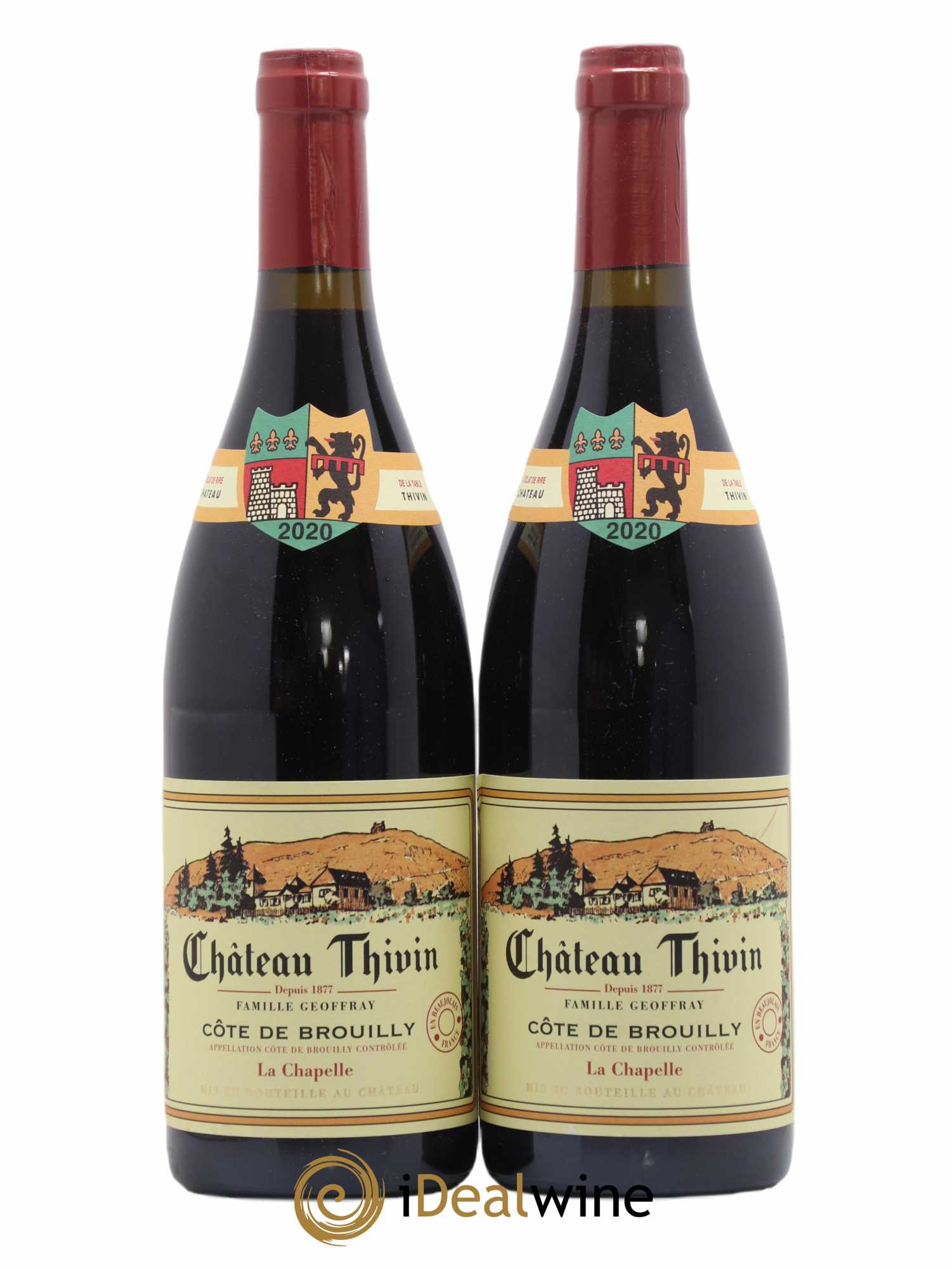 Côte de Brouilly Cuvée La Chapelle Château Thivin 2020 - Lot de 2 bouteilles - 0