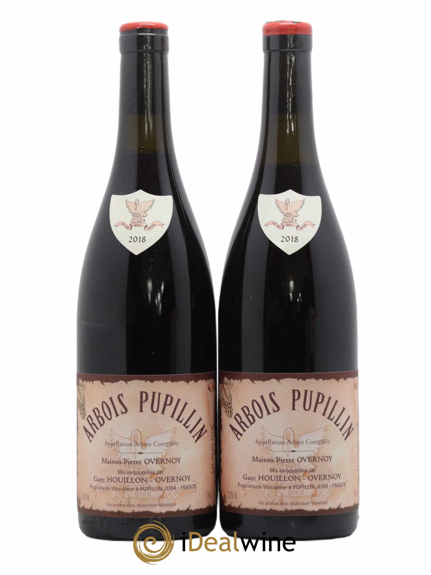 Arbois-Pupillin Poulsard (cire rouge) Overnoy-Houillon (Domaine) 2018 - Lot de 2 bouteilles - 0