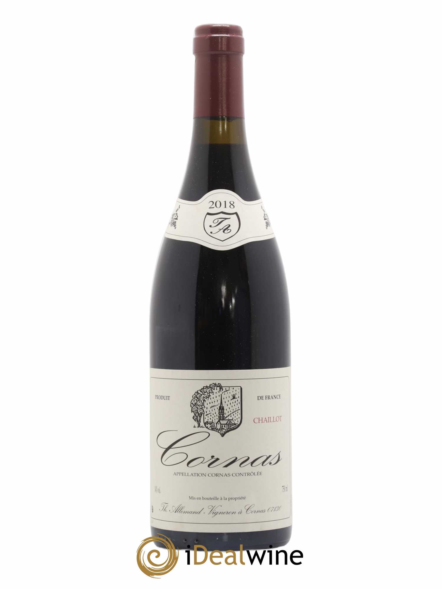 Cornas Chaillot Thierry Allemand 2018 - Lot de 1 bouteille - 0