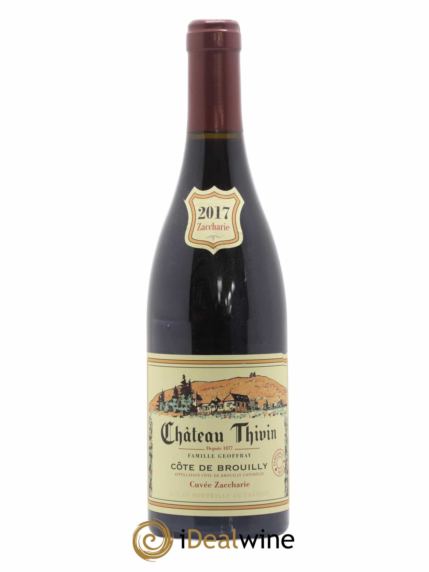 Côte de Brouilly Cuvée Zaccharie Château Thivin 2017 - Lot de 1 bouteille - 0